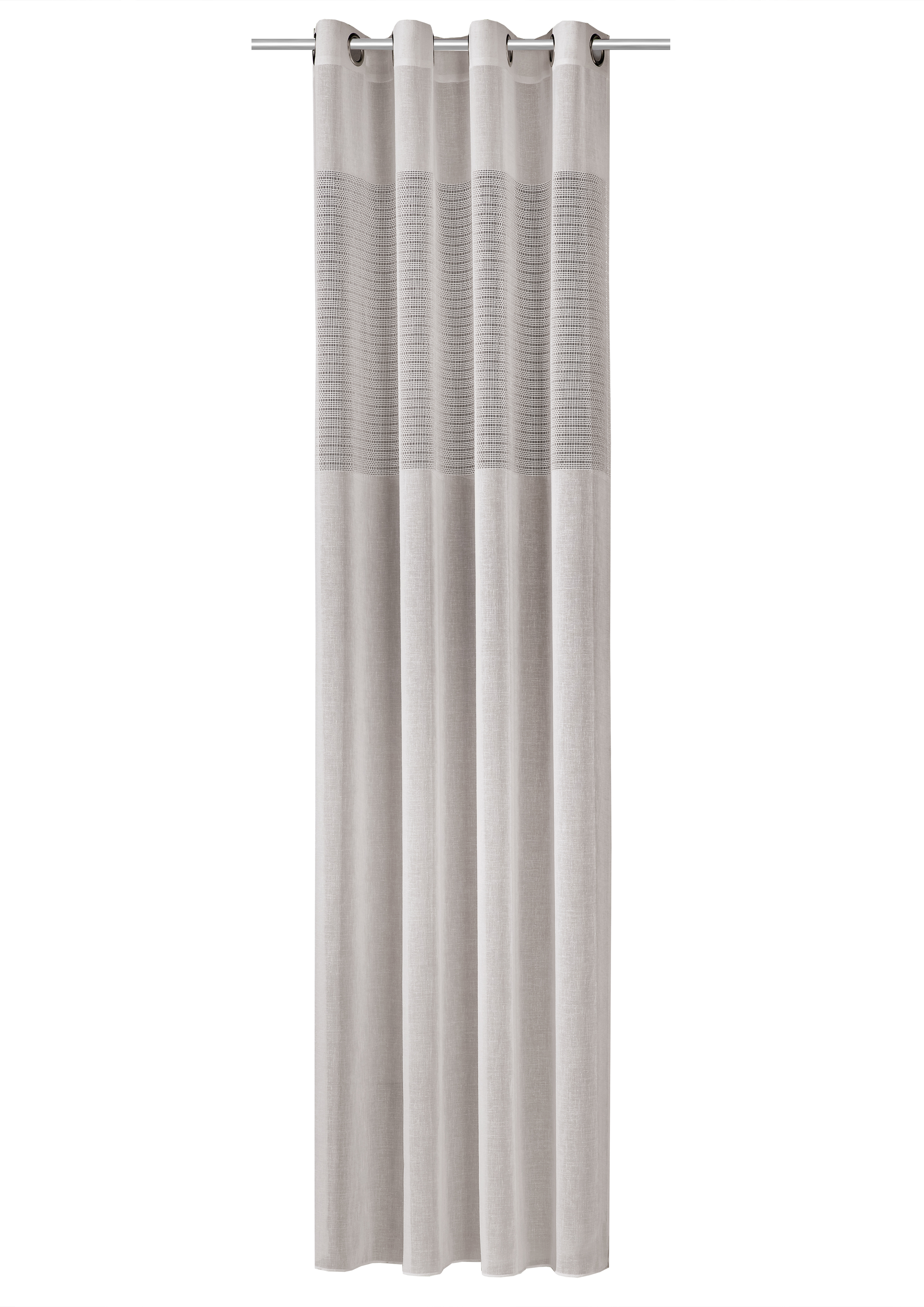 Ösenschal Naturoptik - 140x245cm, 100% polyester, taupe