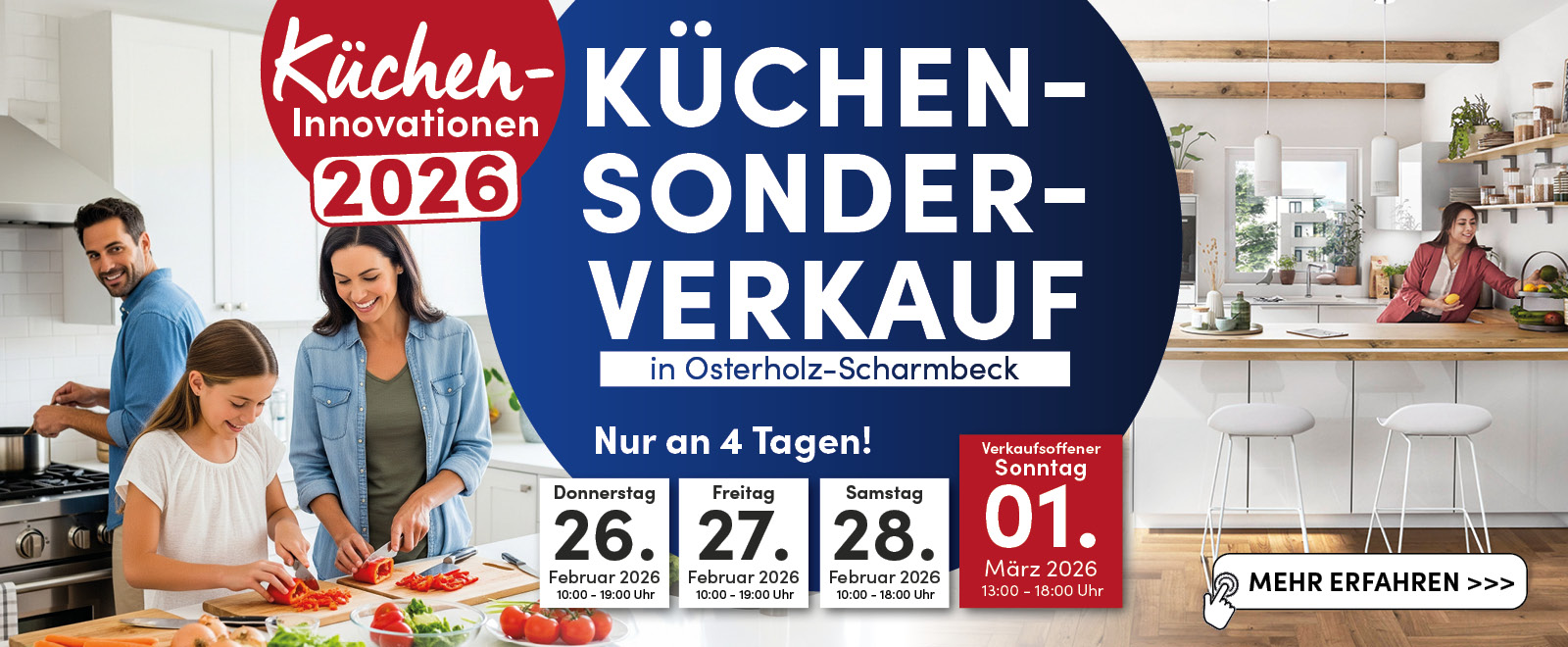 Küchen-Sonderverkauf in Osterholz-Scharmbeck • 26.02. bis 01.03.2026