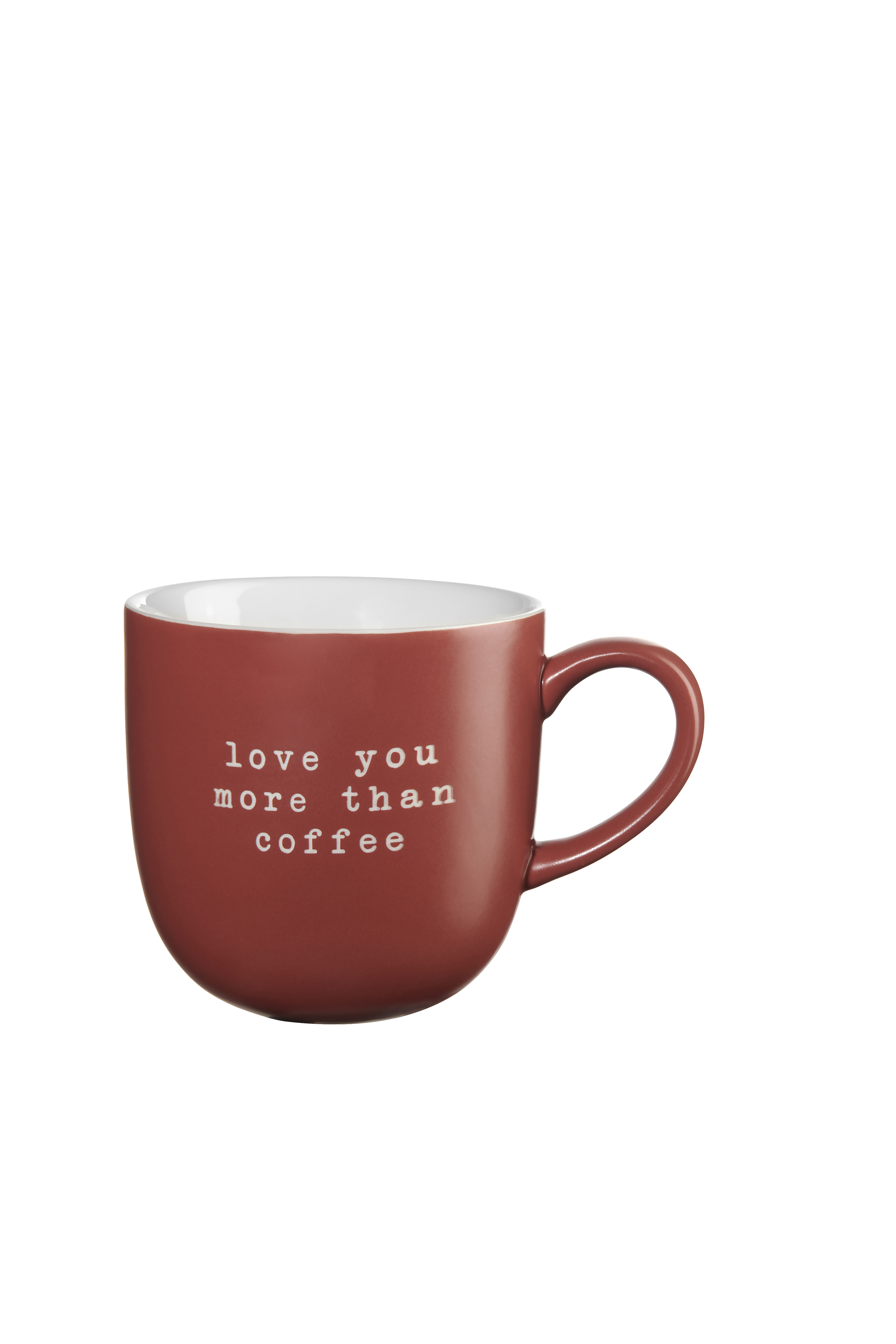 ASA Henkelbecher, love you more than coffee - ca. 0,35l