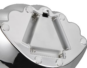 Tischleuchte Shelly - Kunststoff, chrom, 17,5x12,5x14,5cm