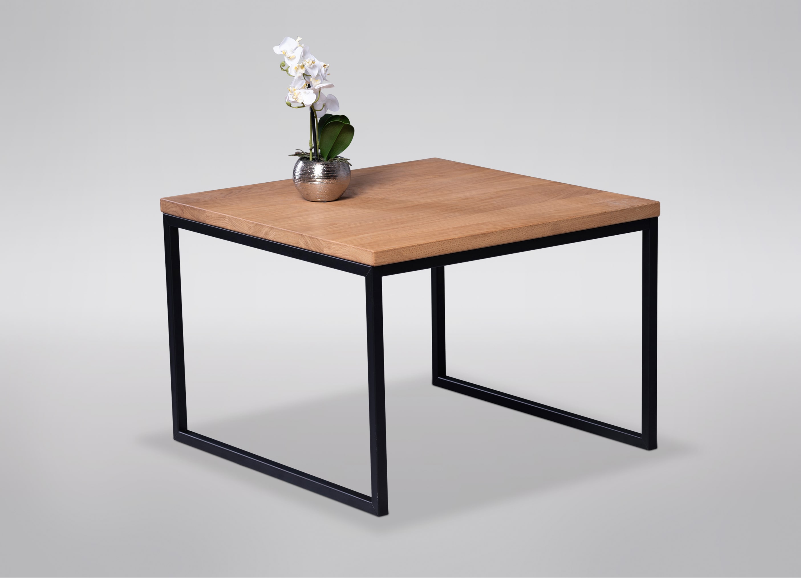 Couchtisch, Wildeiche, BHT 60x43x60 cm - Mirja