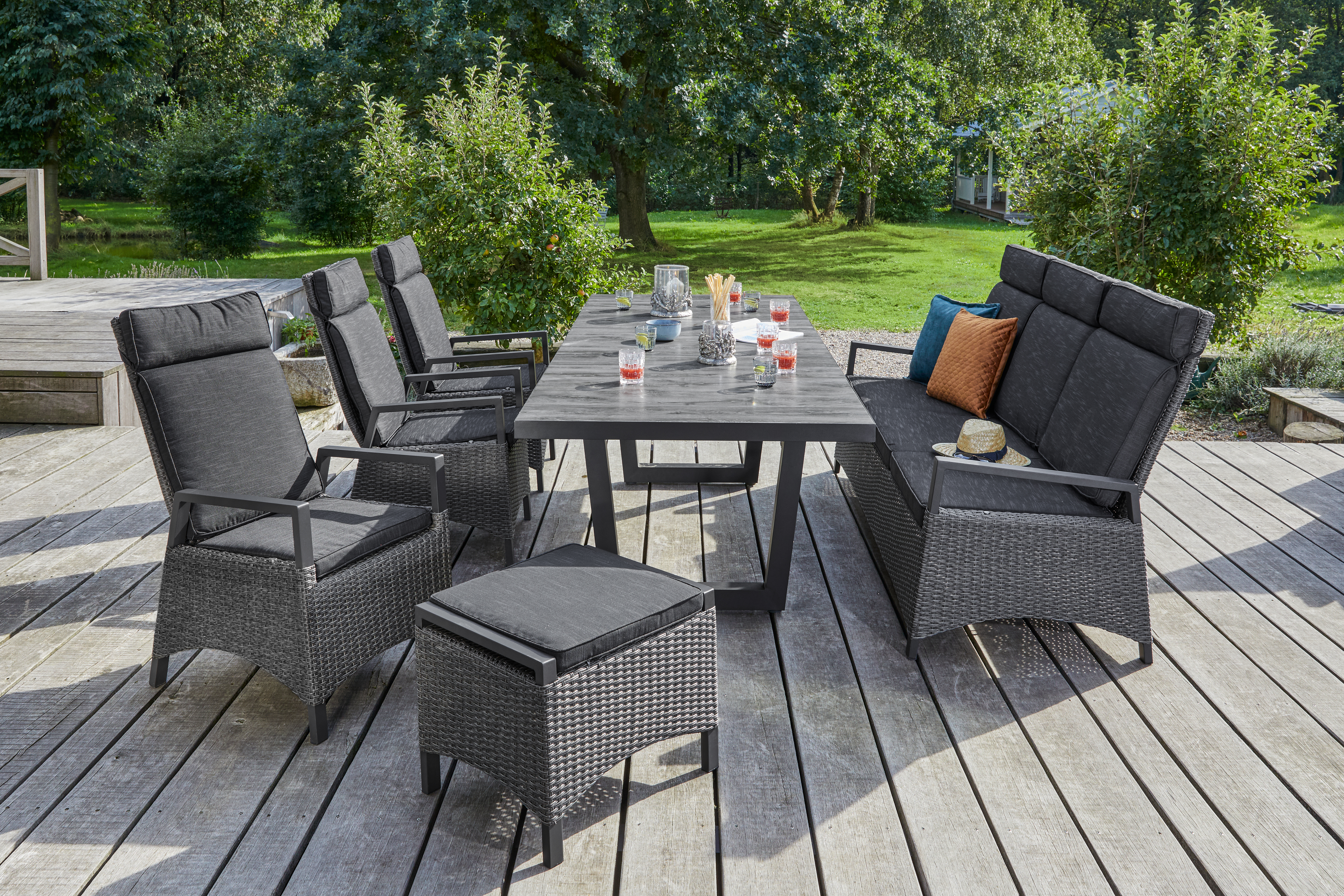 Tisch,Esstisch,200x100,Ausziehb.,Holzoptik - Keramo