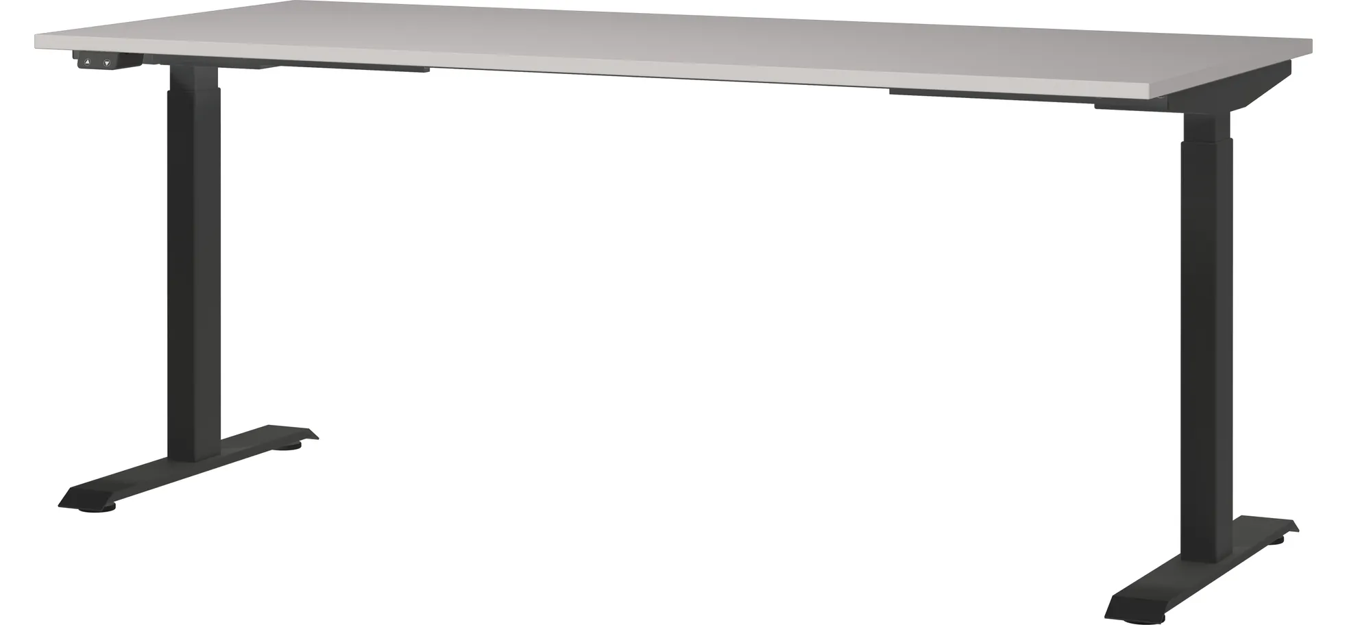 Schreibtisch GELI - höhenverstellbar, LB ca. 180x80 cm, Kaschmir, Schwarz