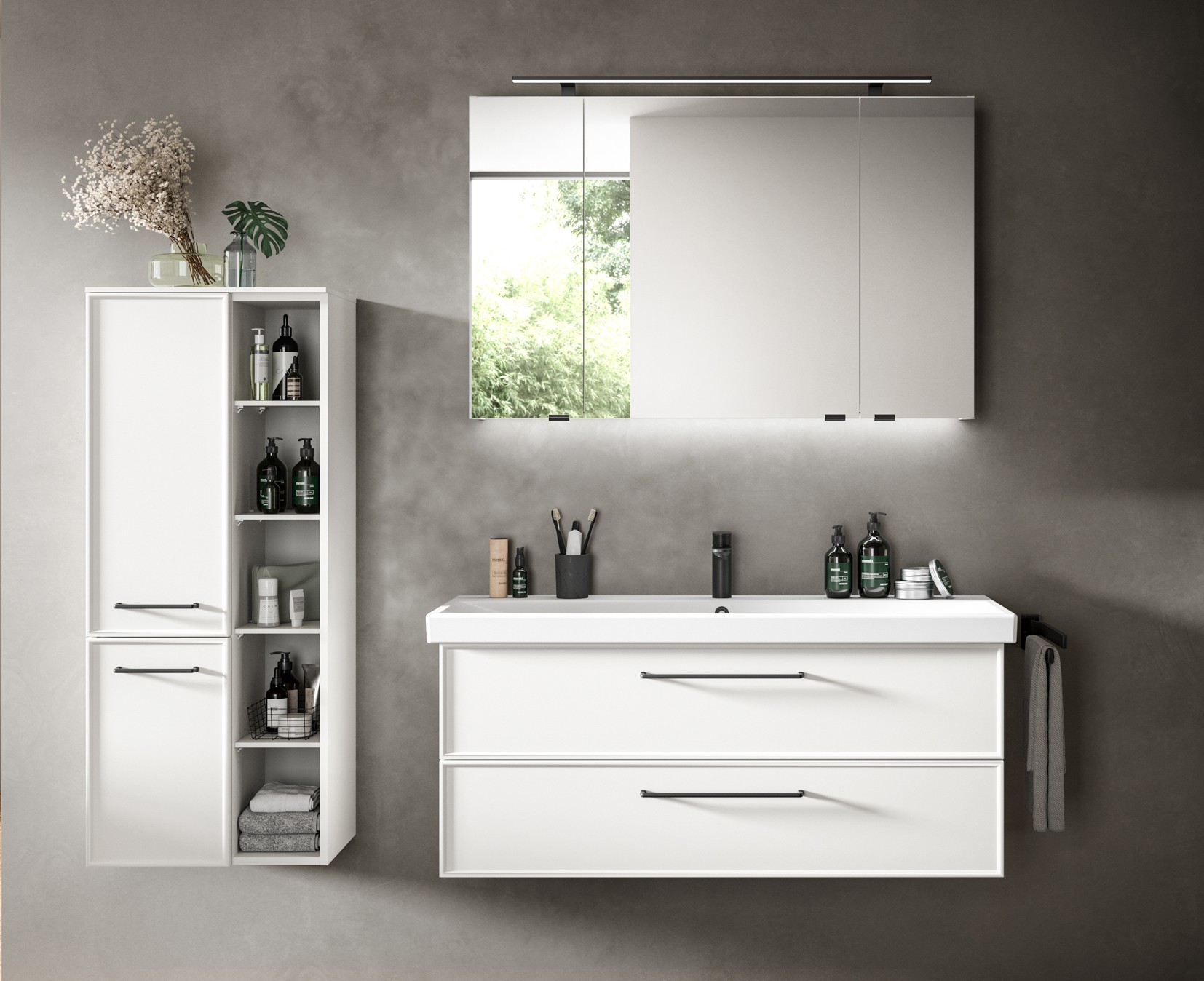 Spiegel, 50 x 70 cm, LED Beleuchtung - SPIEGEL - Quickset