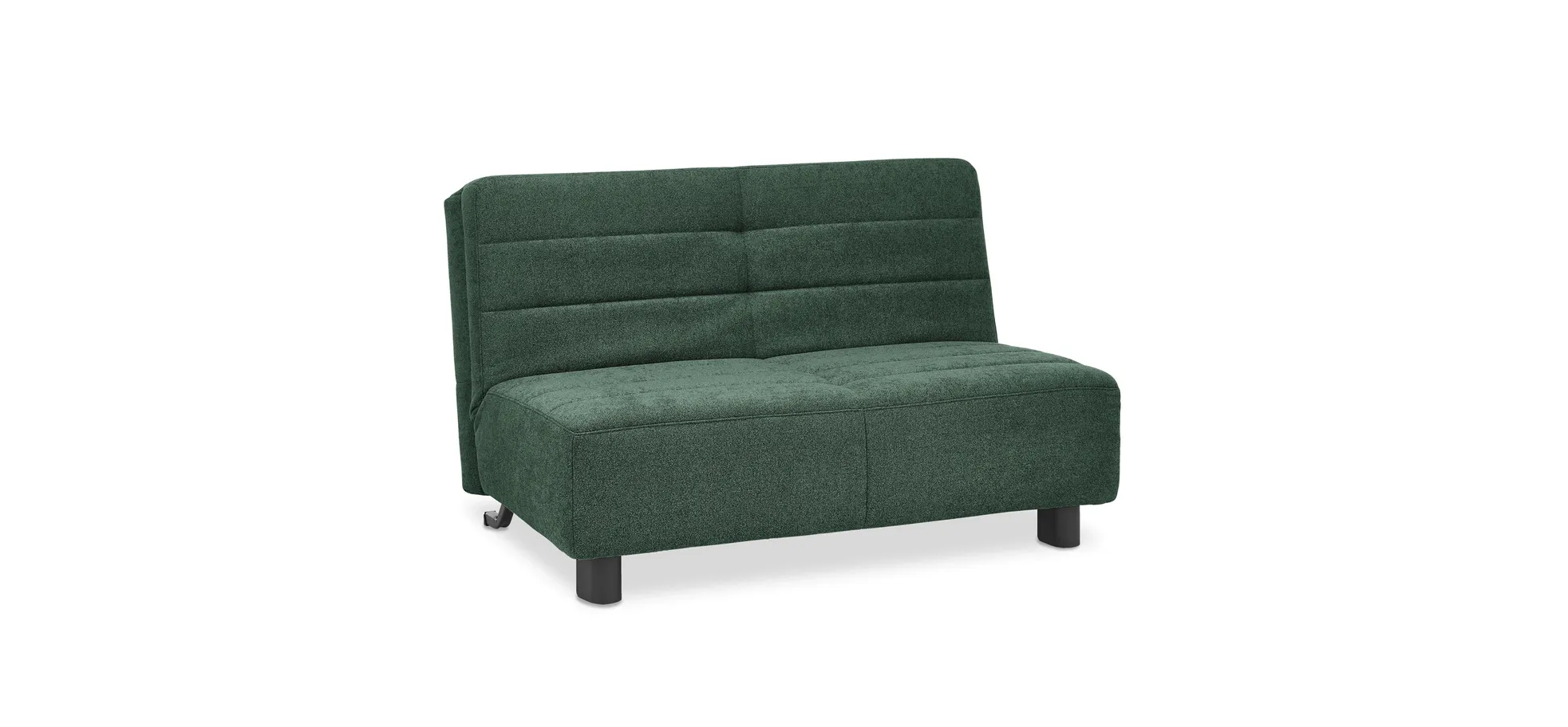 Faltsofa Easy - 2-Sitzer ohne Armlehne, ca. 140 cm inkl. Schlaffunktion, Stoff, Dunkelgrün Faltsofa Easy - 2-Sitzer ohne Armlehne, ca. 140 cm inkl. Schlaffunktion, Stoff, Dunkelgrün