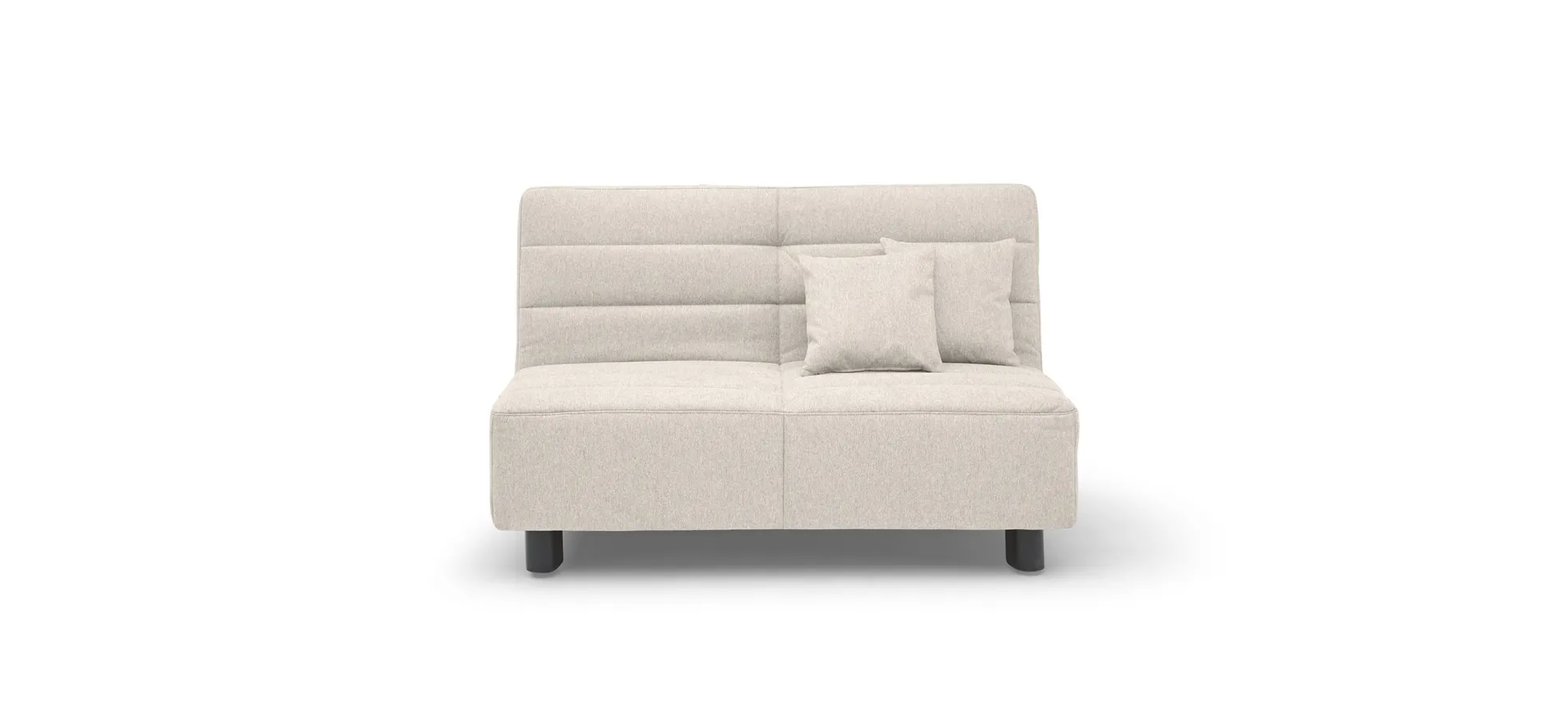 Funktionssofa EASY Optik D - 2-Sitzer, 140 cm inkl. Schlaffunktion, Stoff, Beige