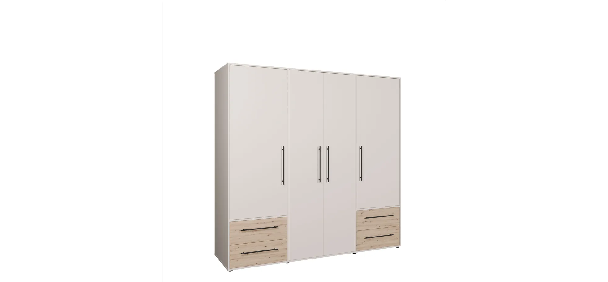 Drehtürenschrank, Dekor sand - Fathie