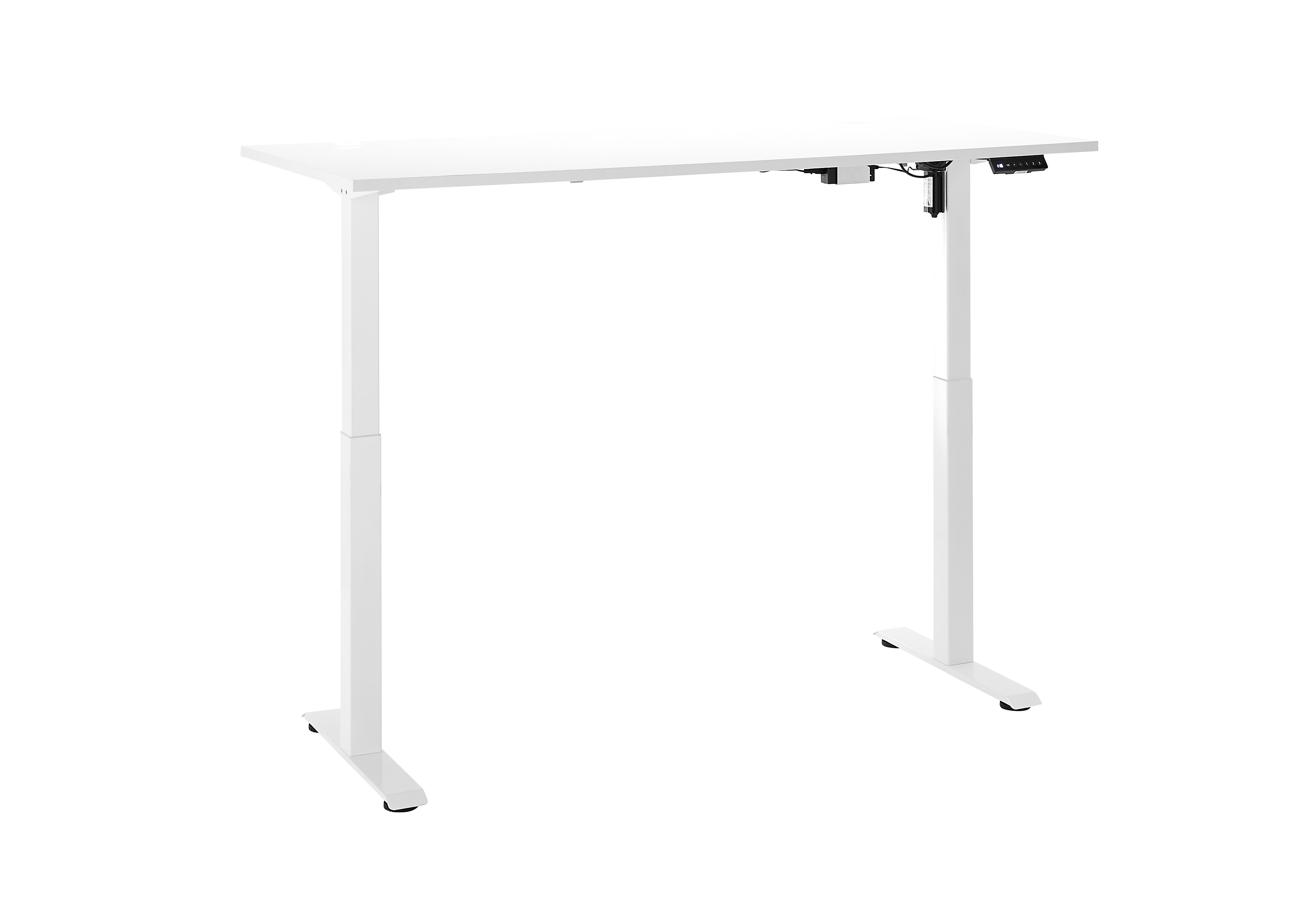 Schreibtisch, höhenverstellbar, weiß - MyStyle 7000