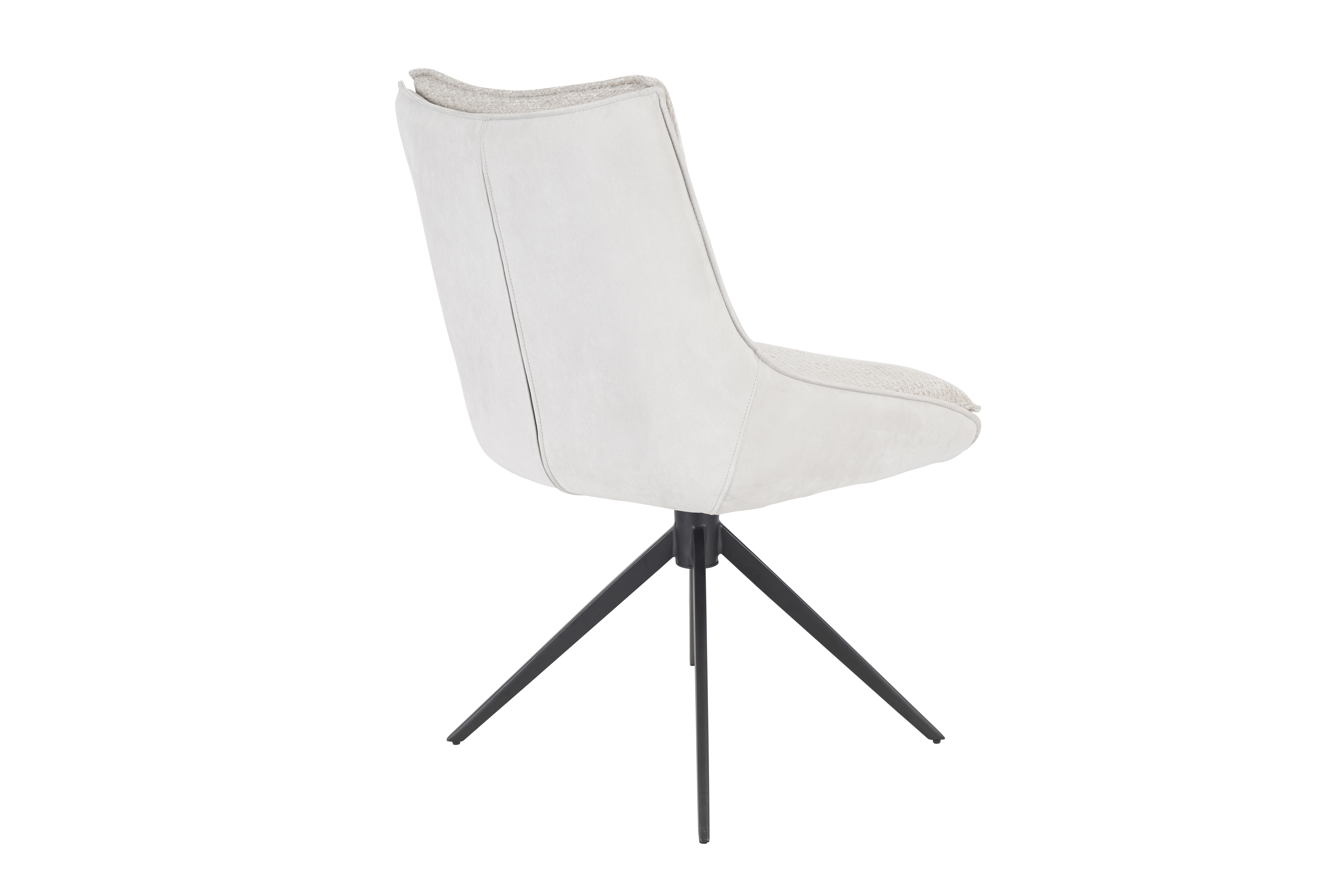 Stuhl, Bezug silber/Retrobliss, drehbar - Mandy