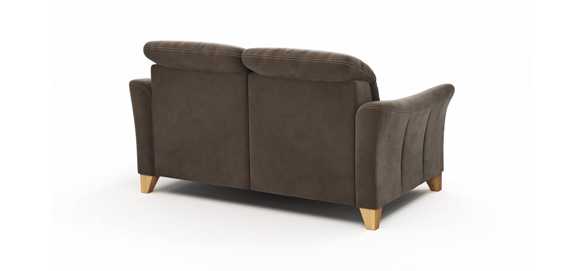 Sofa Canterbury - 2,5-Sitzer, Stoff, Dunkelbraun