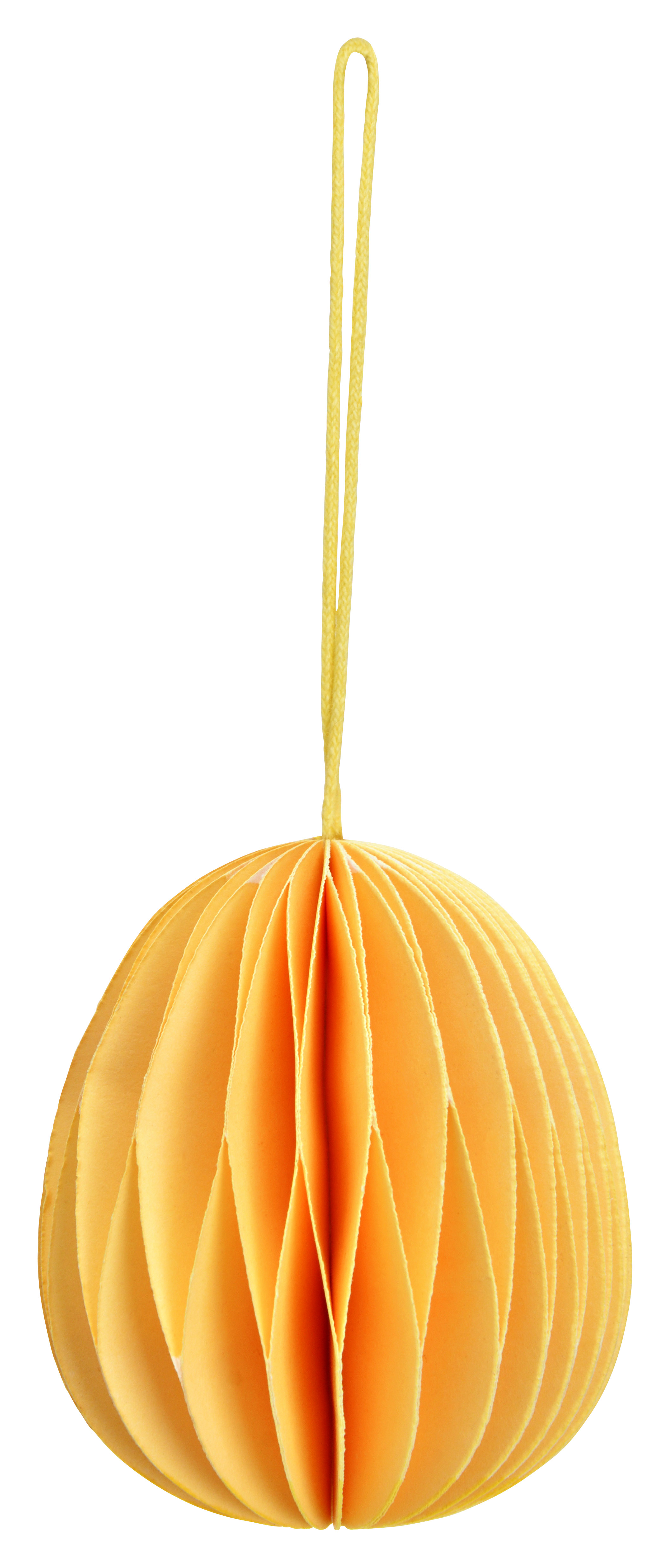 Osterei Honeycomb - papier, gelb, 6x6cm