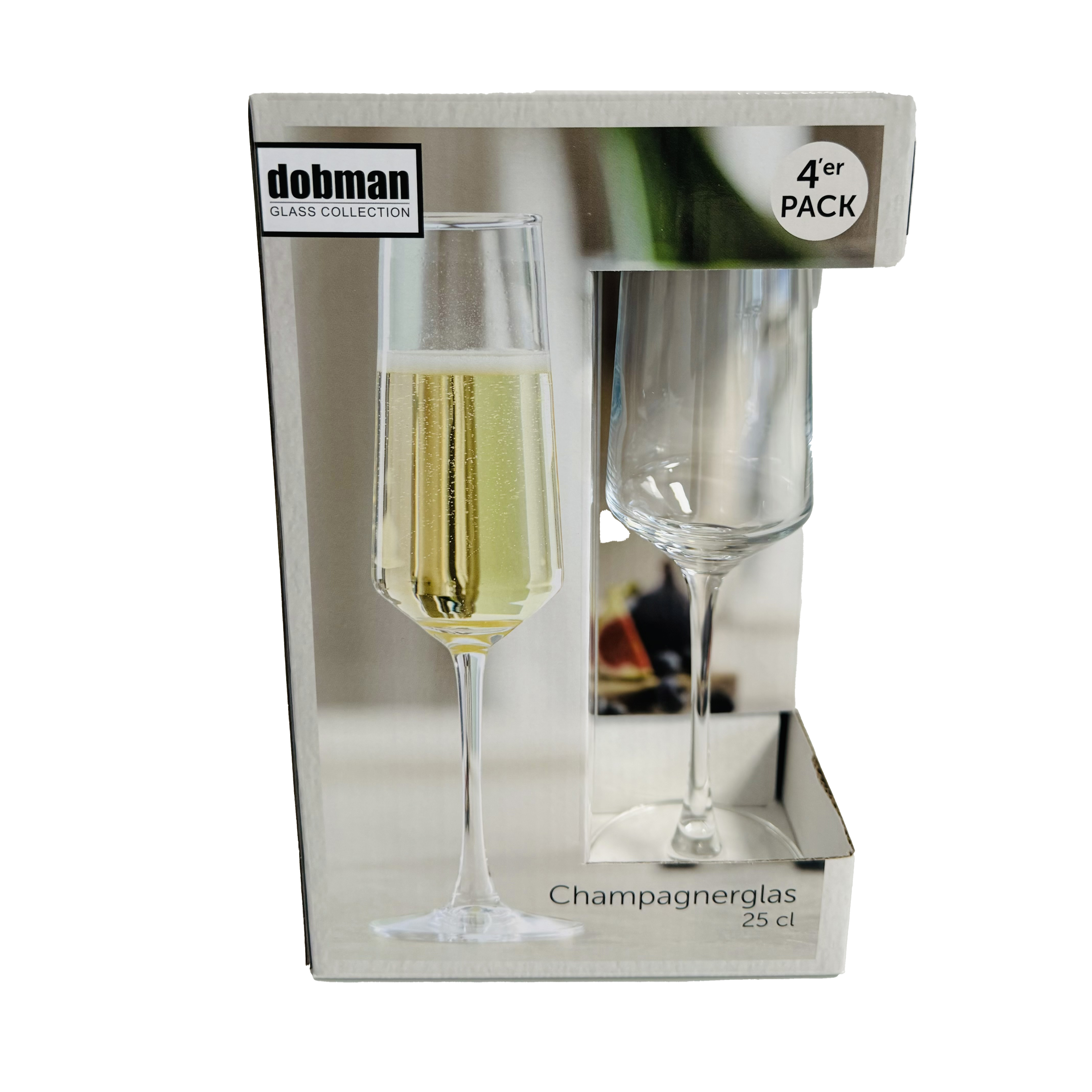 Champagnerglas, 4-er Set - 25cl