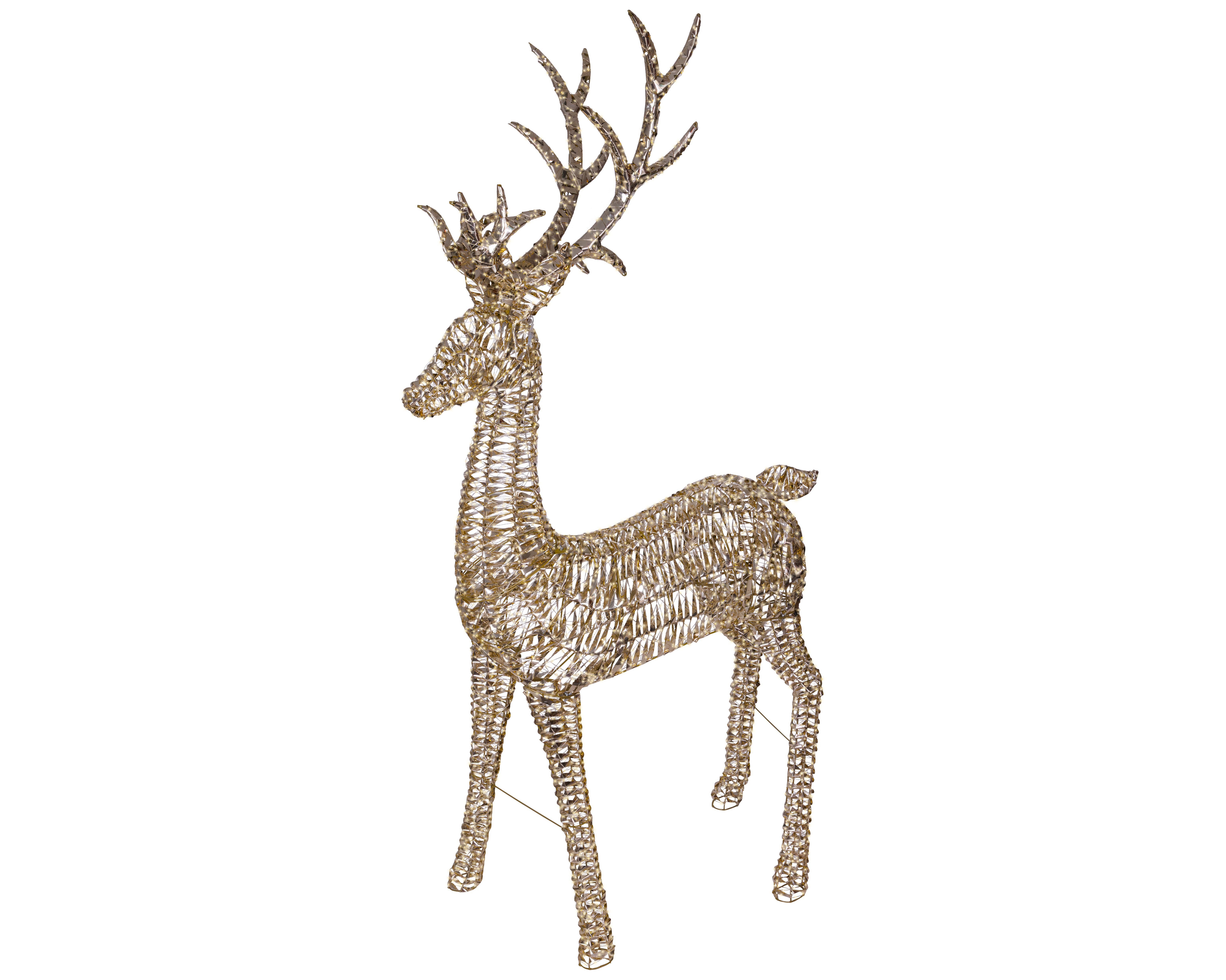 LED Rentier PET - gold, L43.00-W110.00-H270.00cm-5200L