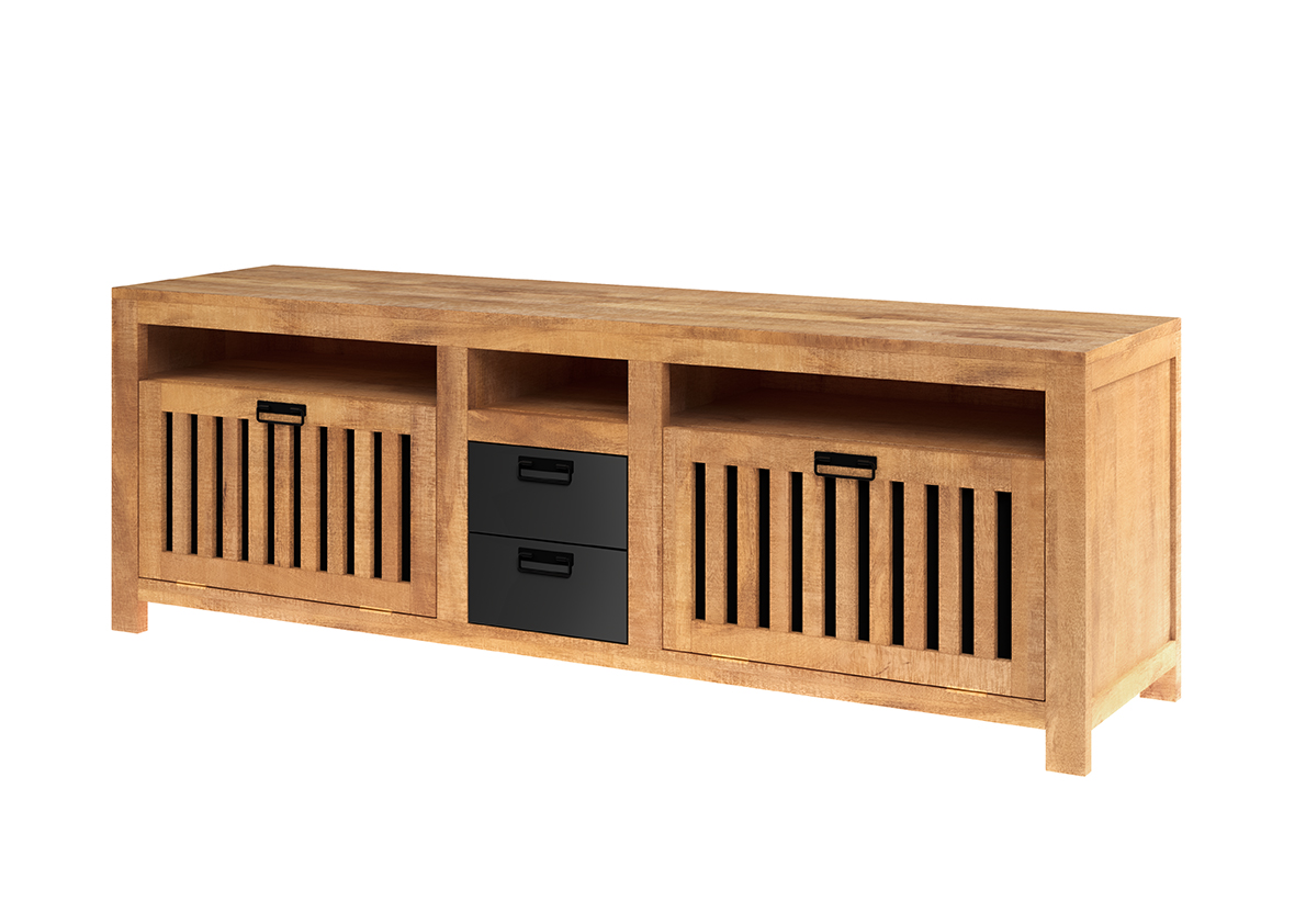 Lowboard,Mangoholz, ca.180cm breit - MyStyle 1010