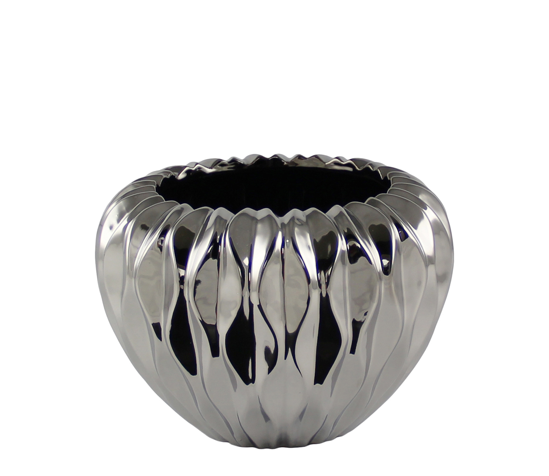 Kübel Baku - silber 19cm Ø, 14cm Hoch