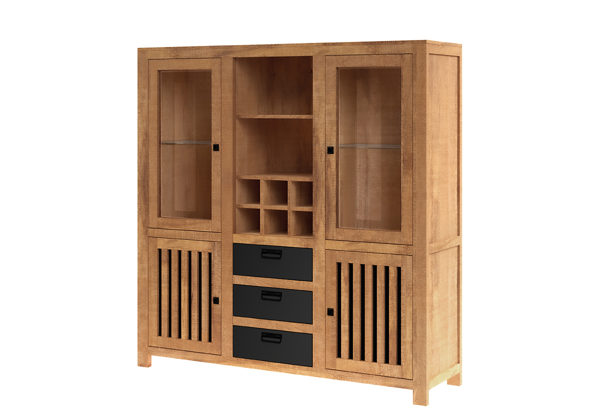 Highboard, Mangoholz, ca.145cm breit - MyStyle 1010