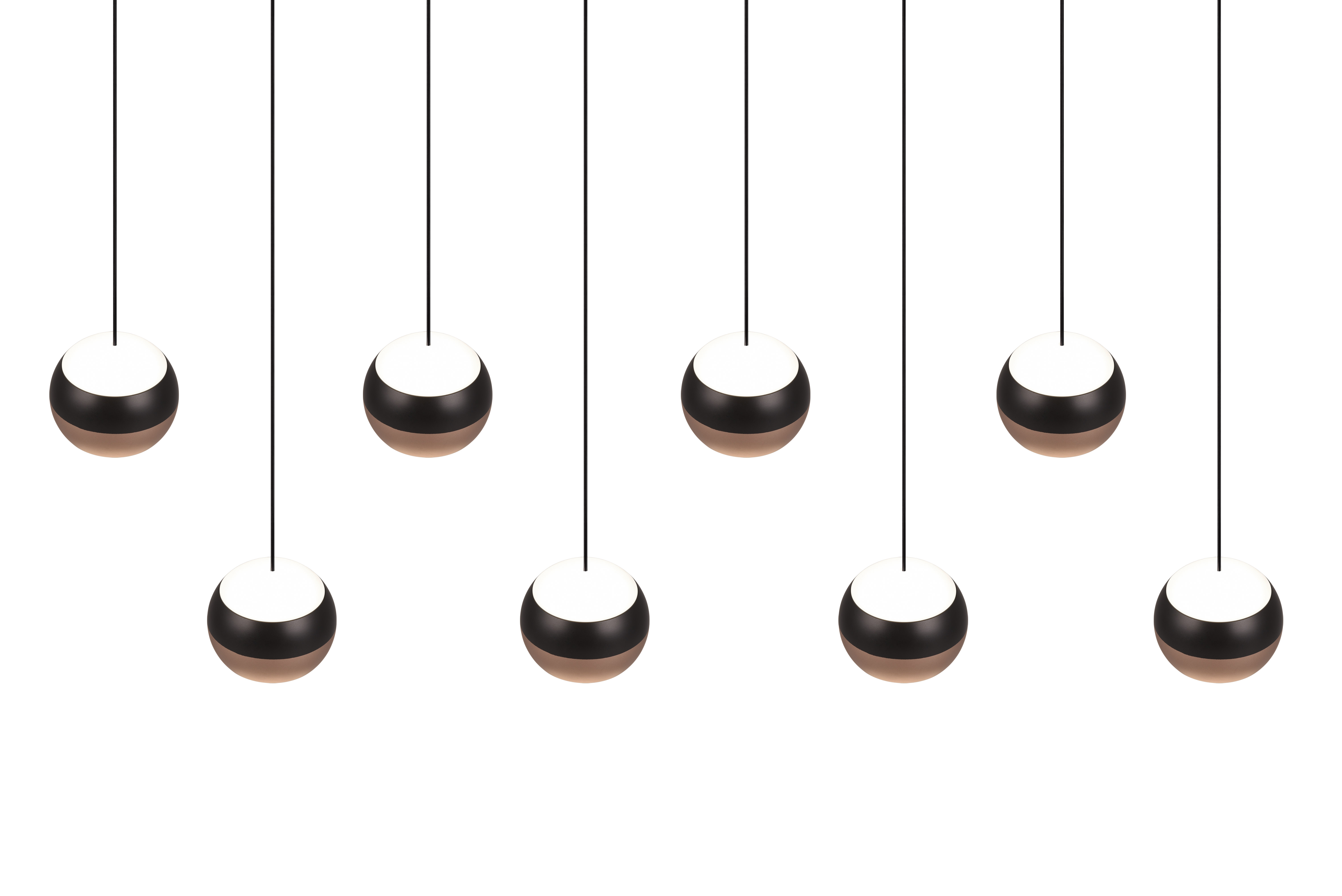 Pendelleuchte Orbit - 8-flg, LED, ca. 120x13x200cm