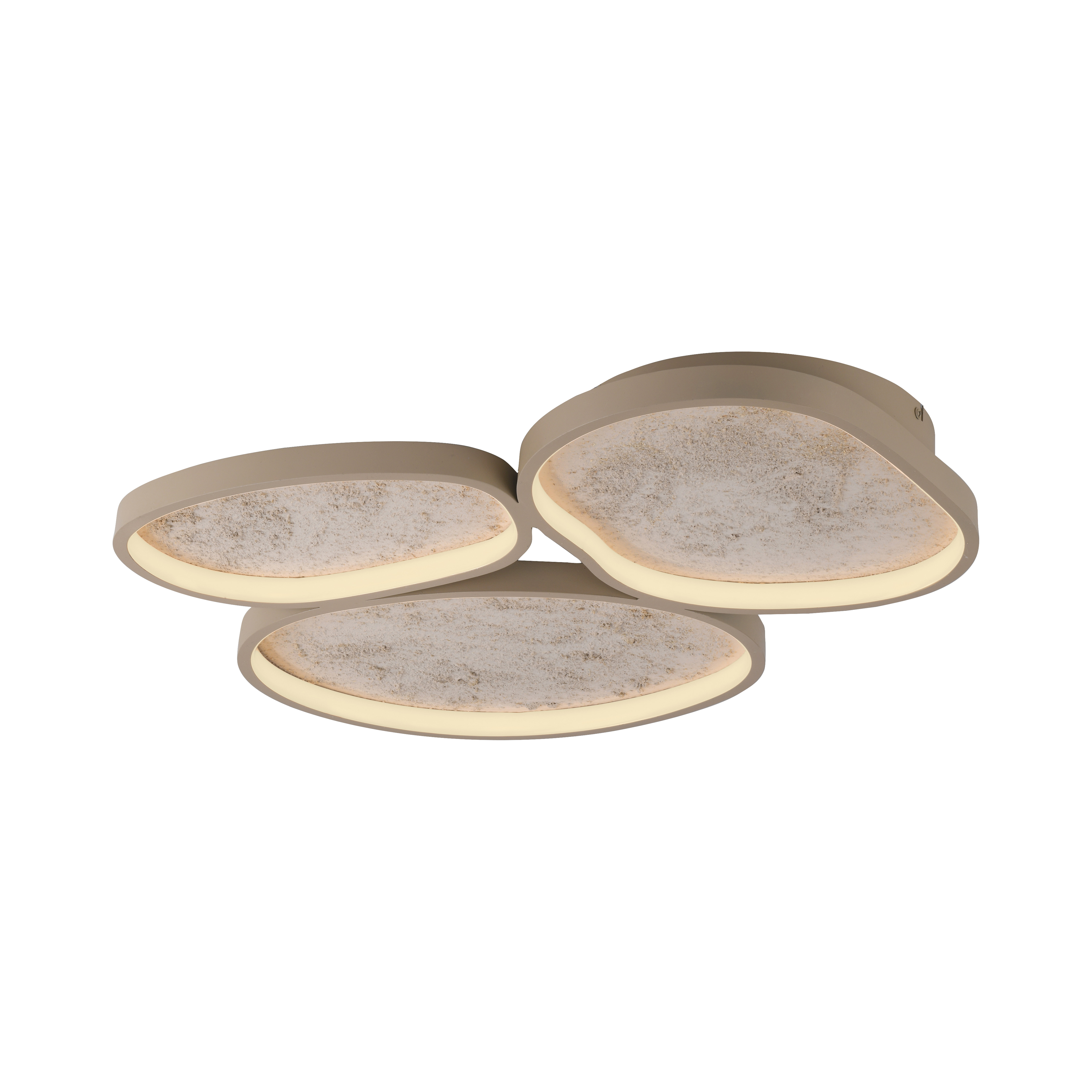 Deckenleuchte MOONBRAKER - sand, 1xLED, ca. 65x51x6,1cm