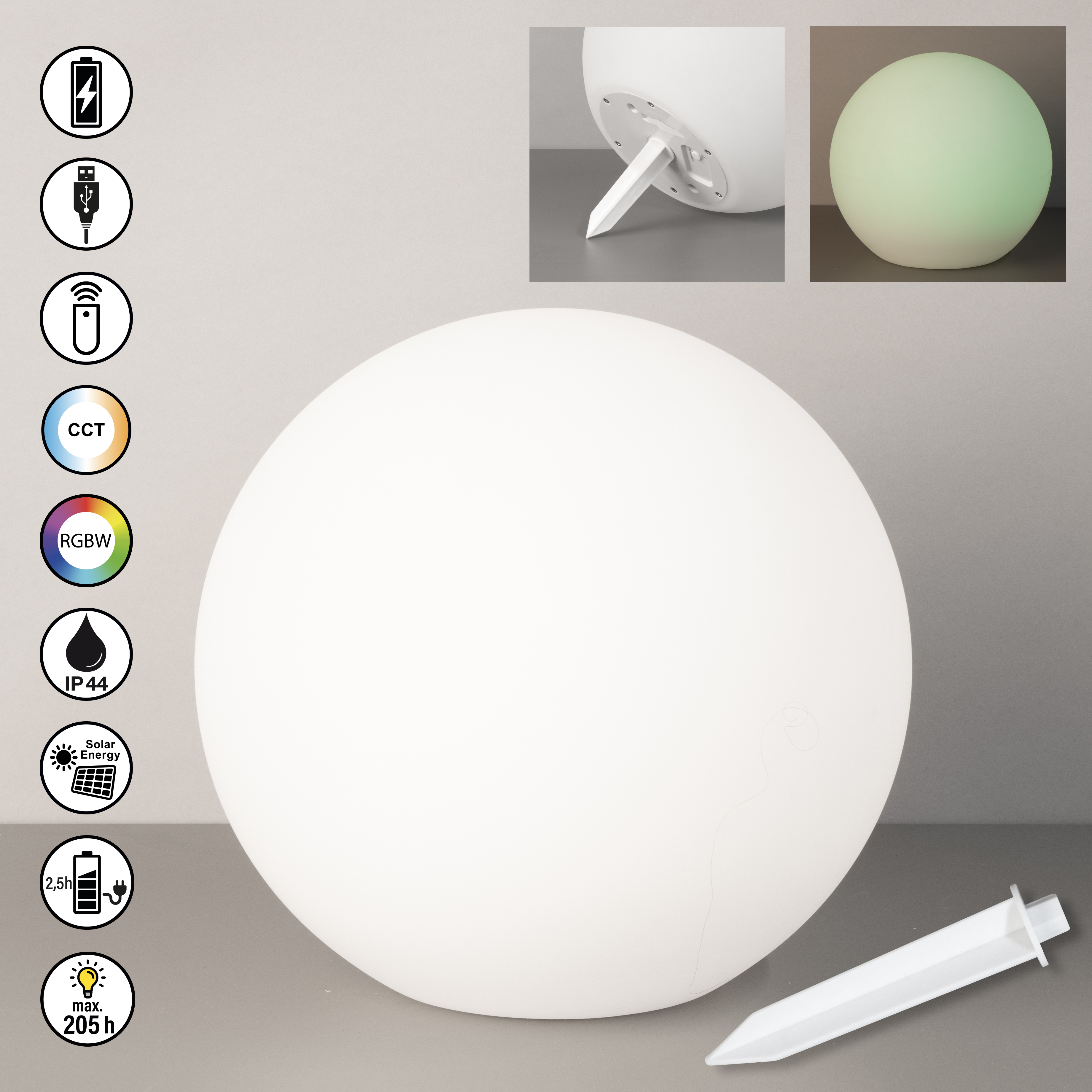 Solar-Außenleuchte Dabus - 1x LED 0,1 W