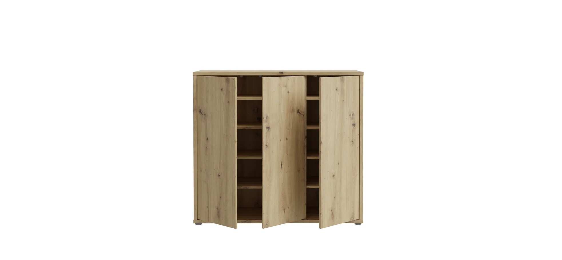 Schuhschrank, Artisan Oak, 3 Türen - Faid