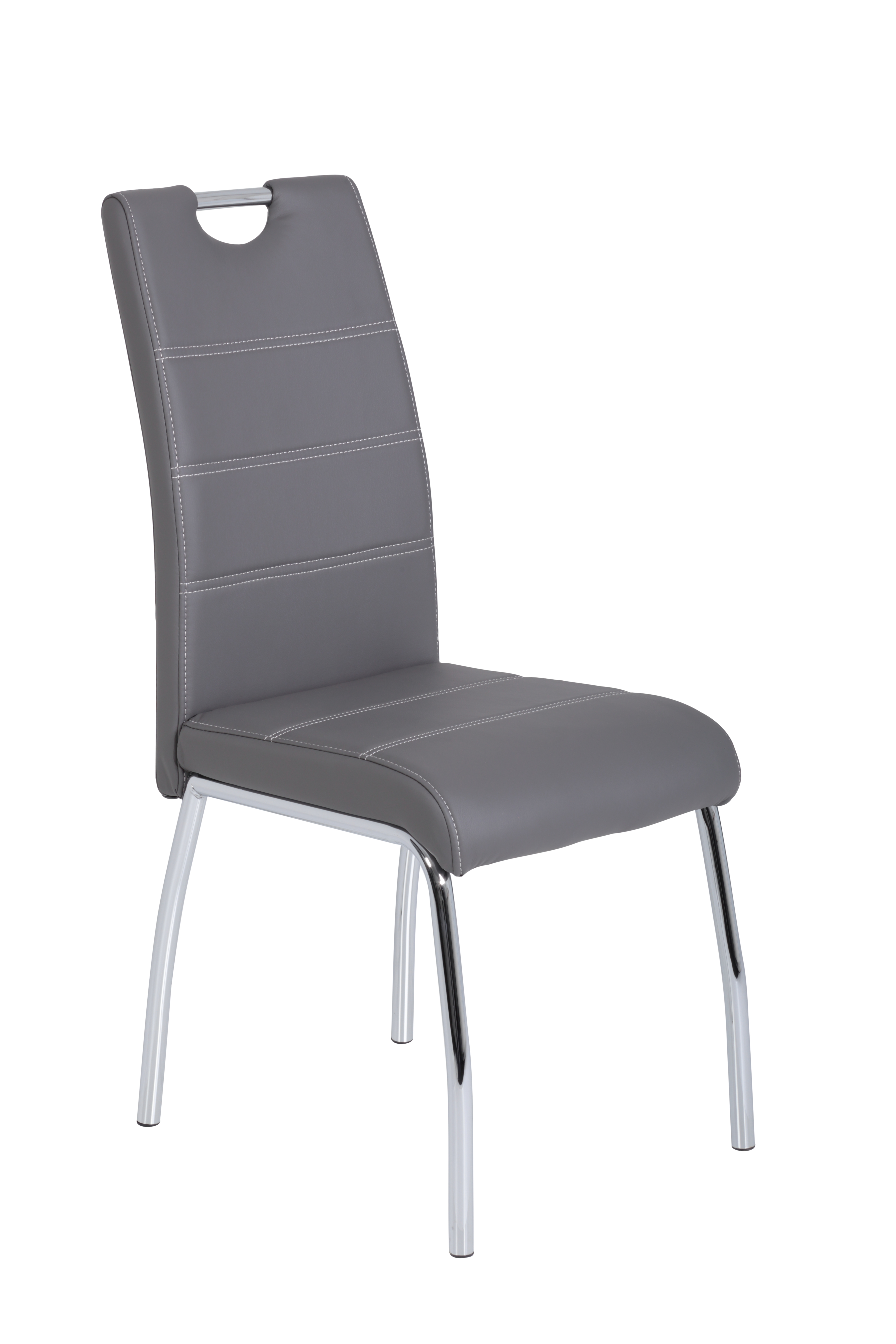 Stuhl, Kunstleder grau  - MYTOGO 66