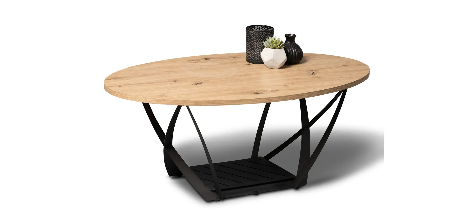 Couchtisch, Dekor Artisaneiche, 100 cm breit - Mirja
