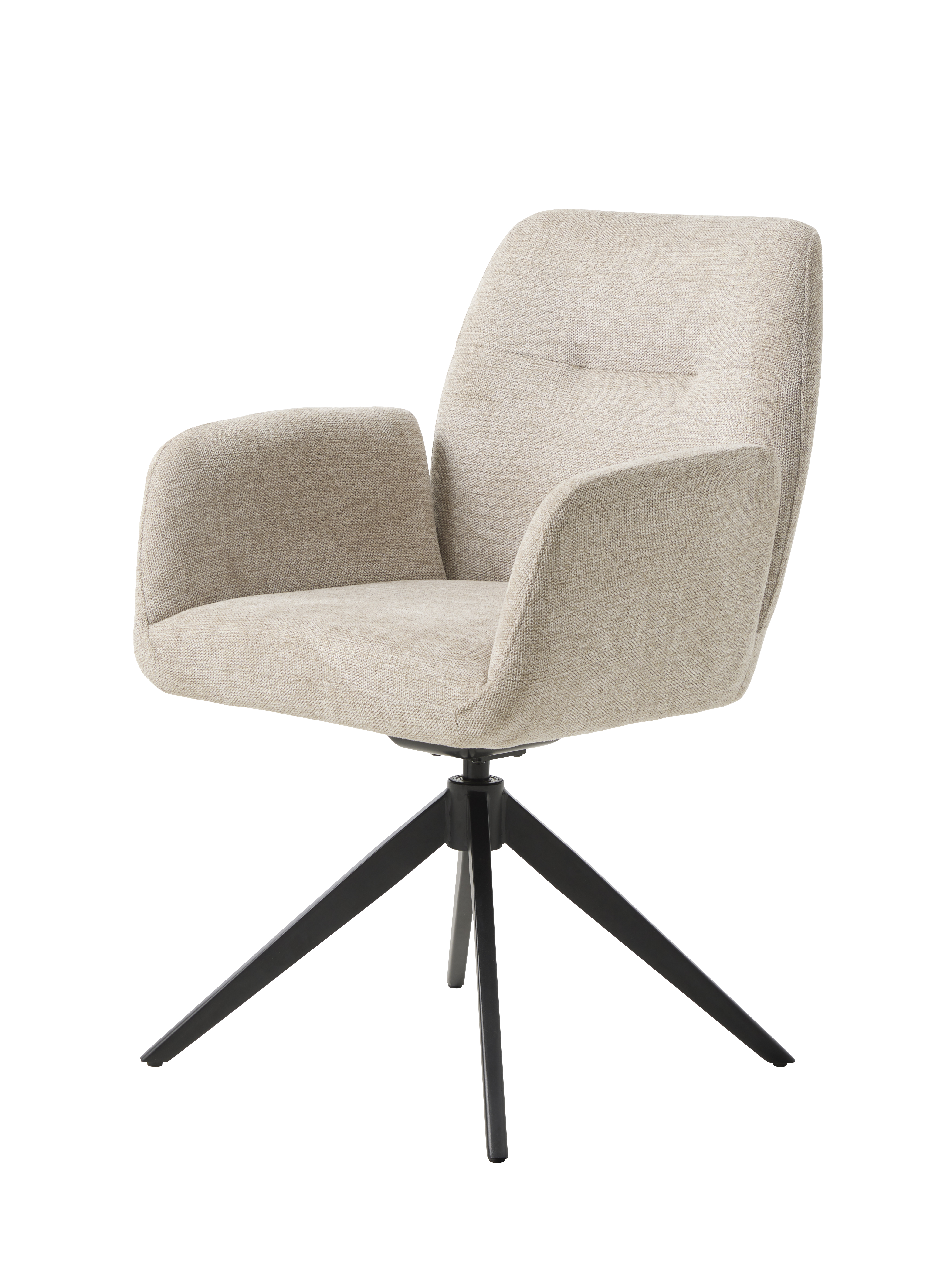 Armlehnstuhl, drehbar, Bouclé Sand - Ulima