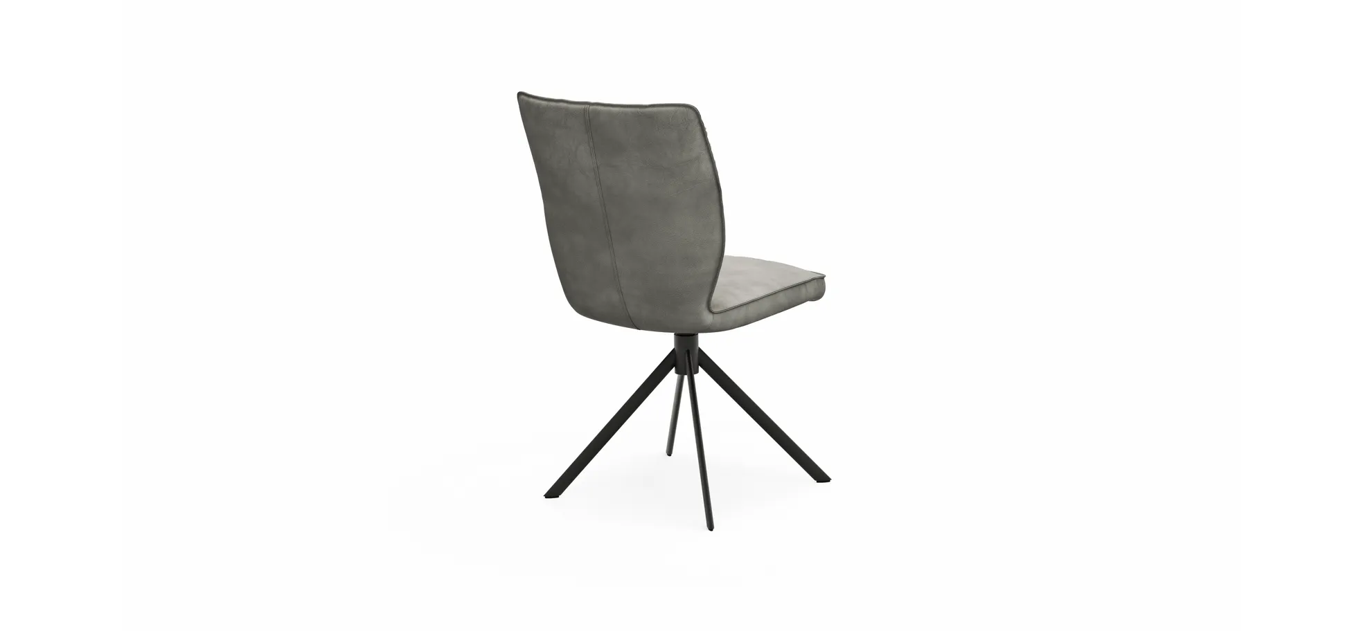 Stuhl Westmore -  drehbar, Stoff, Silberfarben