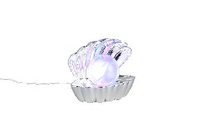 Tischleuchte Shelly - Kunststoff, chrom, 17,5x12,5x14,5cm