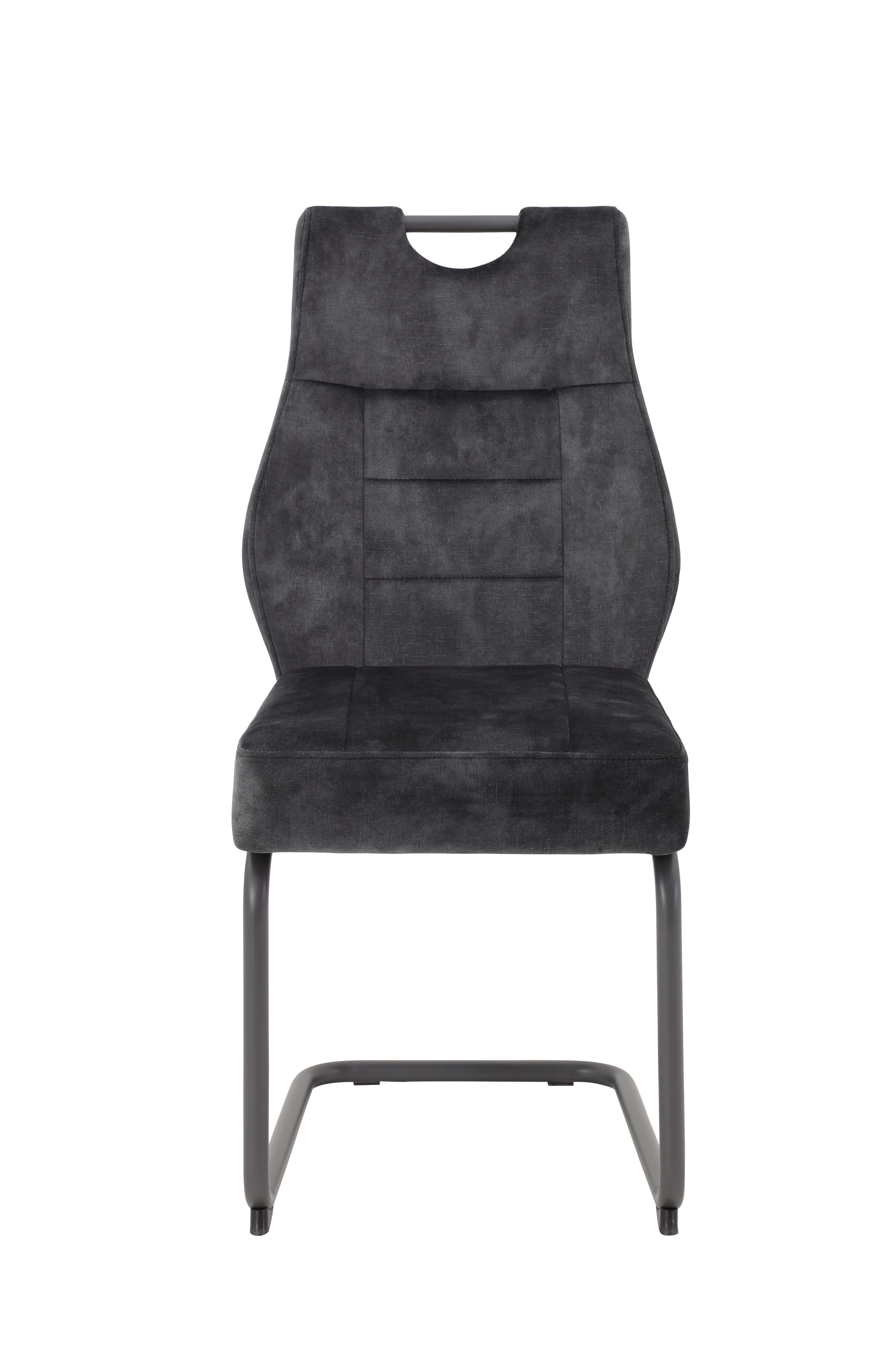 Schwingstuhl, Samtvelours anthrazit - MyTrend 245