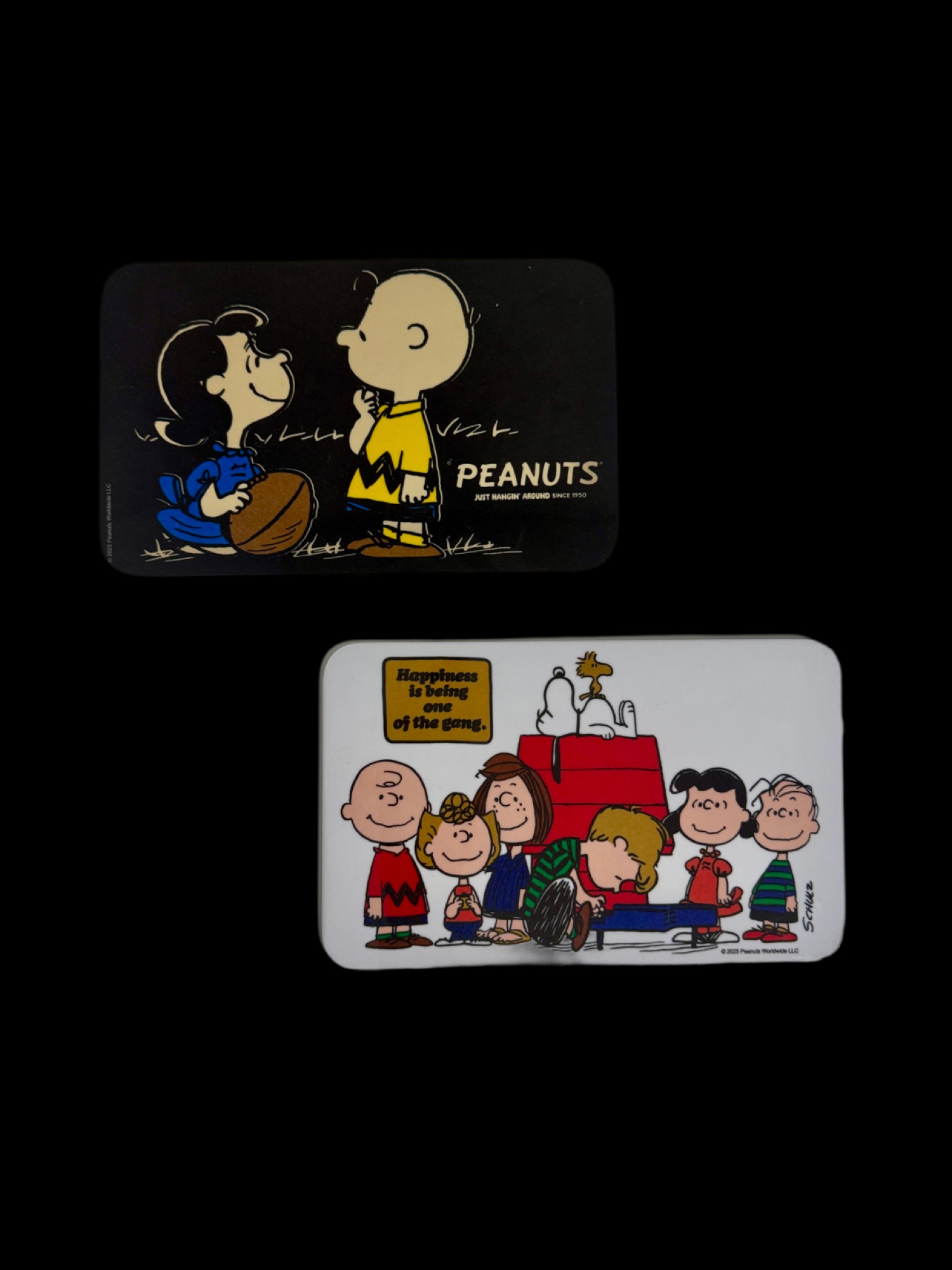 Frühstücksbrettchen Peanuts - Melamin, schwarz, 23,5x14,5x0,3cm