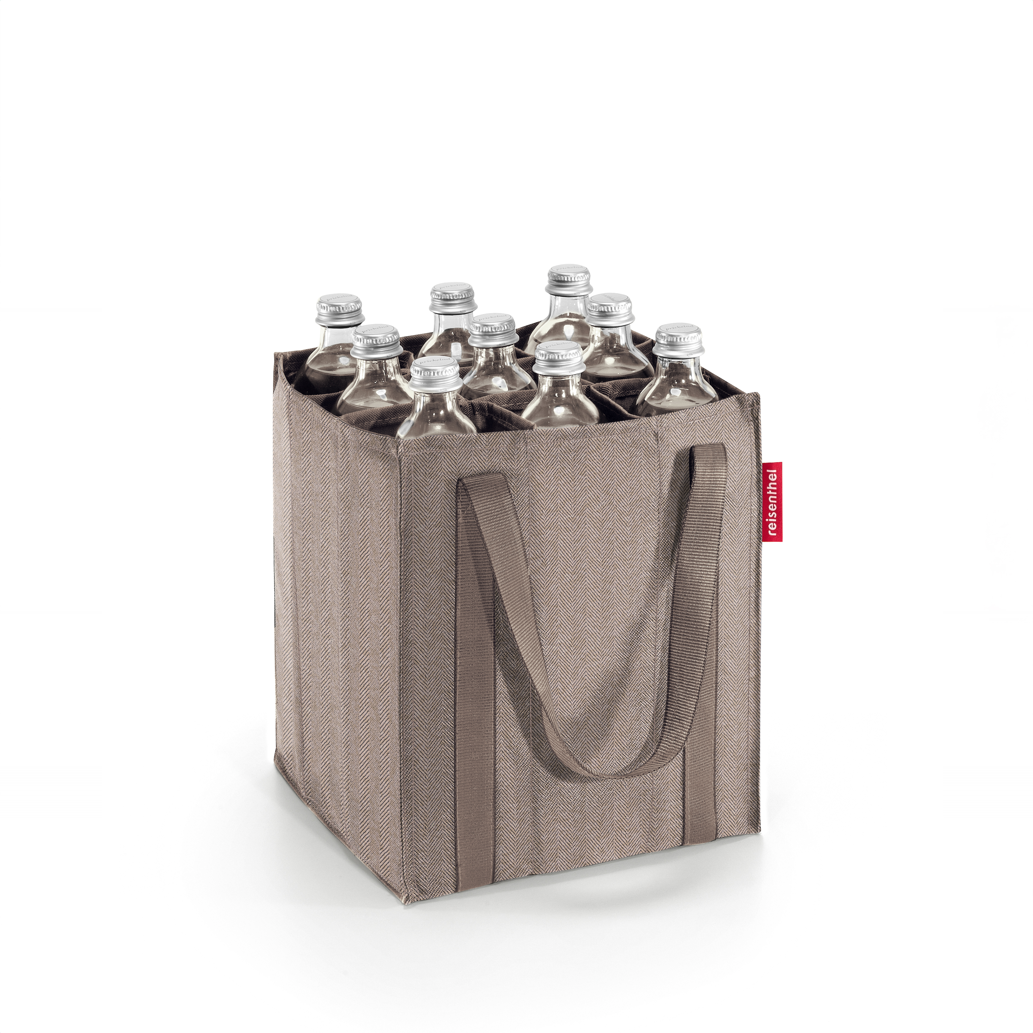 reisenthel, bottlebag dots - herringbone mokka