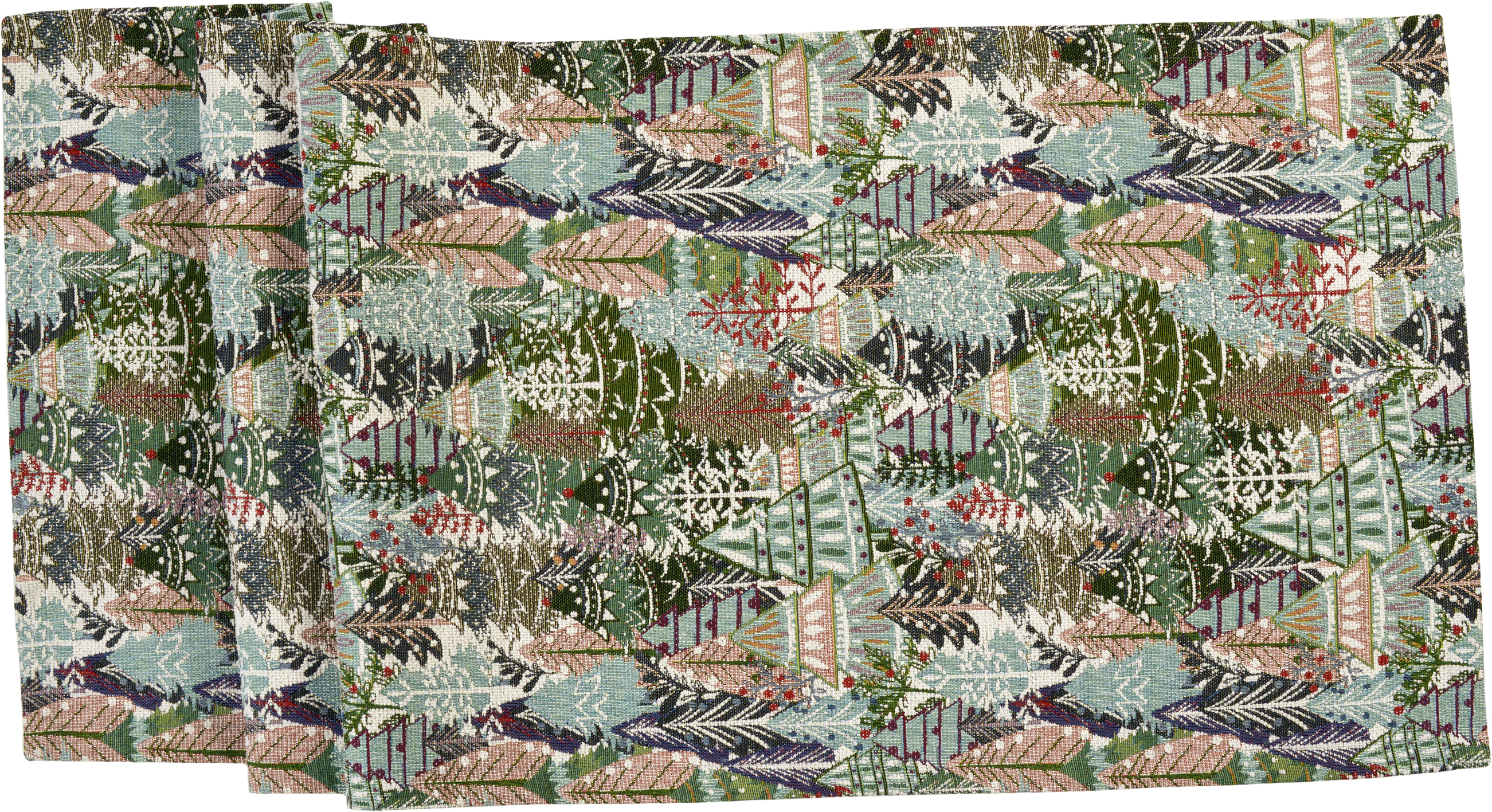 Tischläufer Elva - 40x100cm, aqua/green