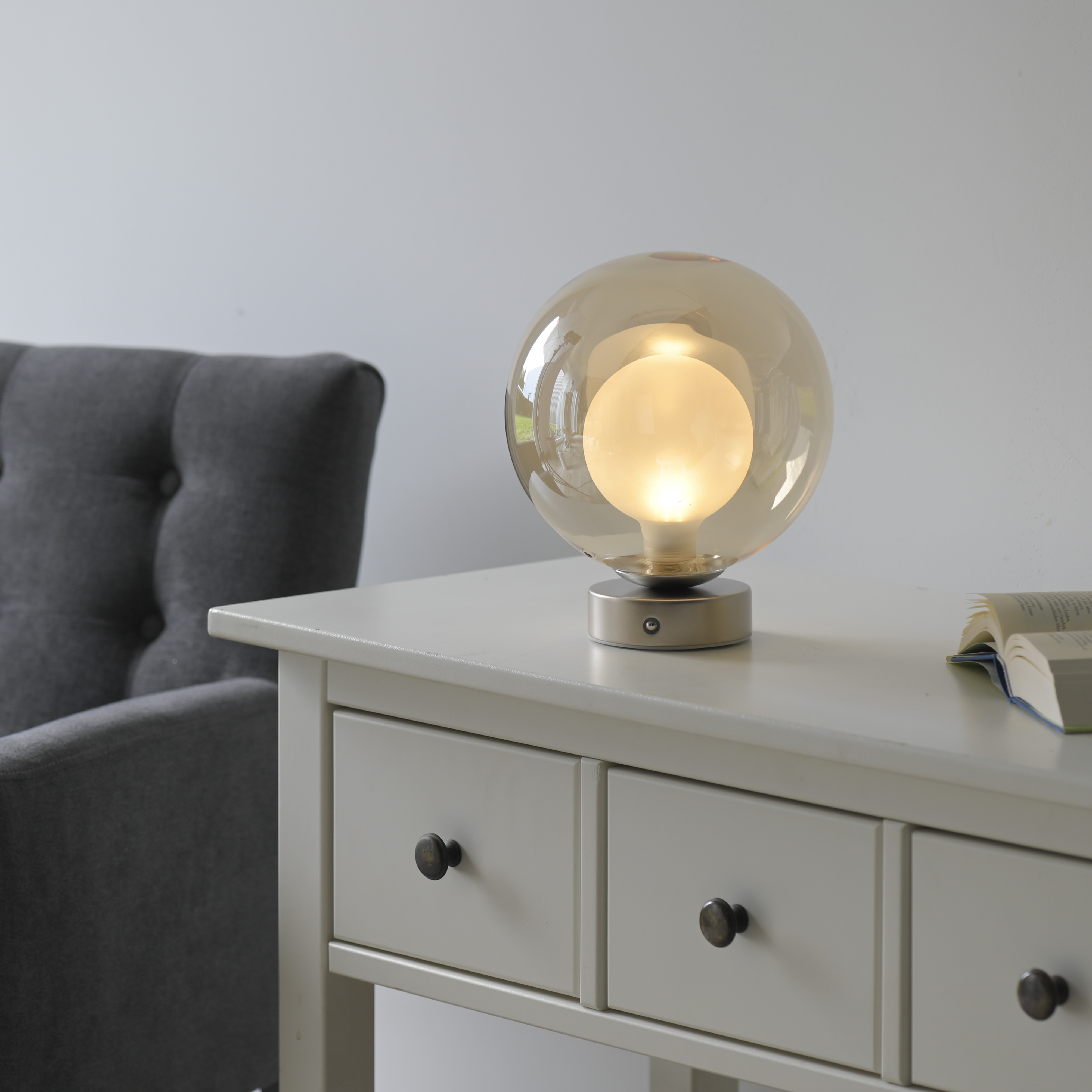 Tischleuchte POPUP - bronce, Akku, inkl. USB-Kabel