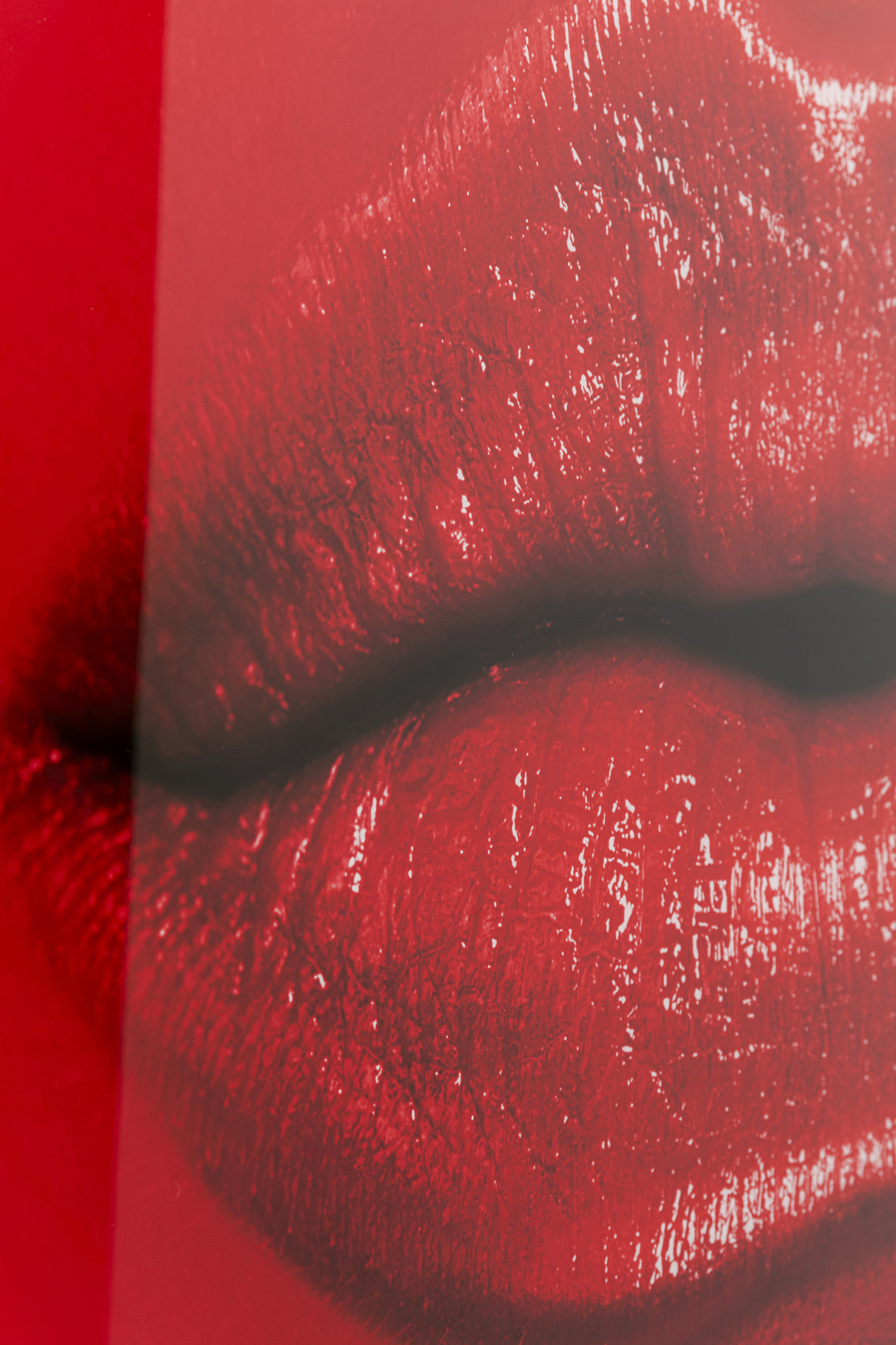 Glasbild Red Lips, Sicherheitsglas - Accessoires