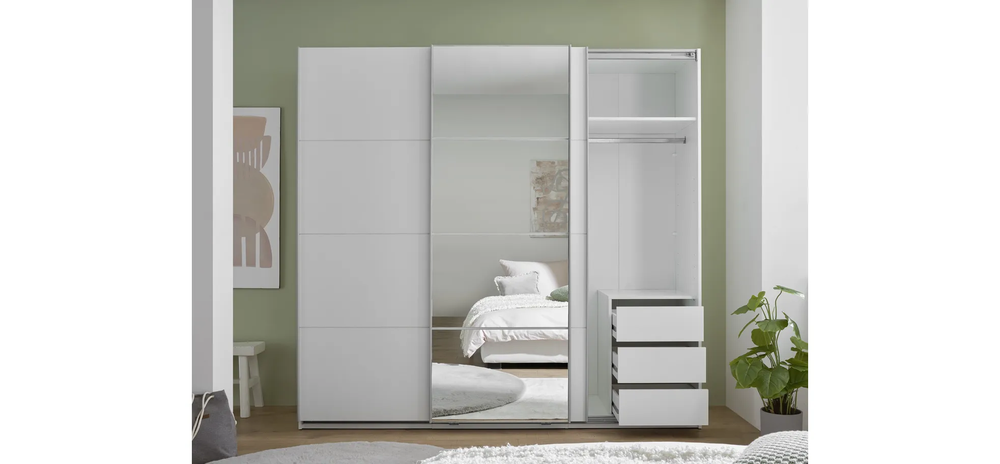 Schwebetürenschrank, weiß - MyStyle 3056 Schwebetürenschrank, weiß - MyStyle 3056