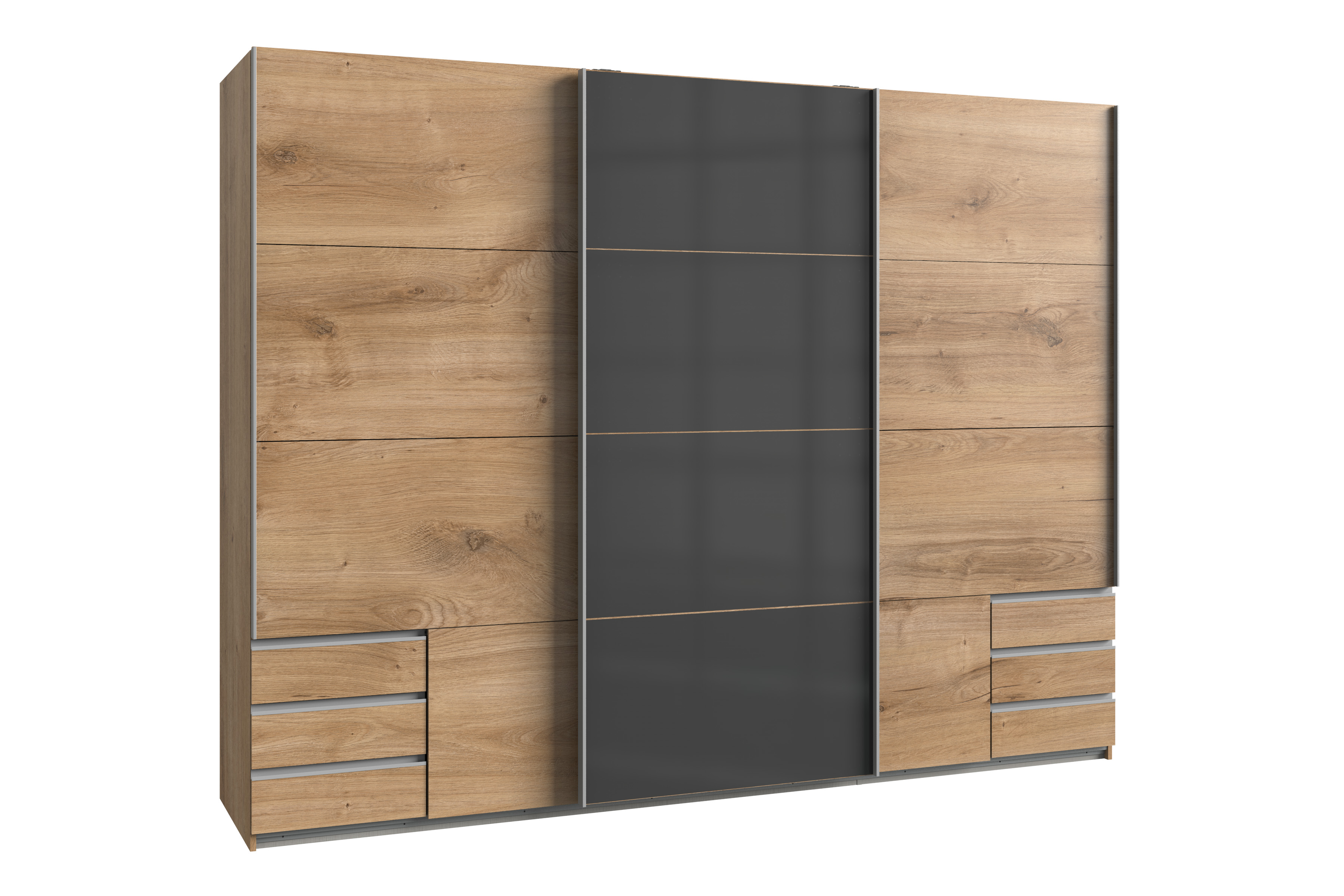 Schwebetürenschrank, Plankeneiche - MyStyle 3073
