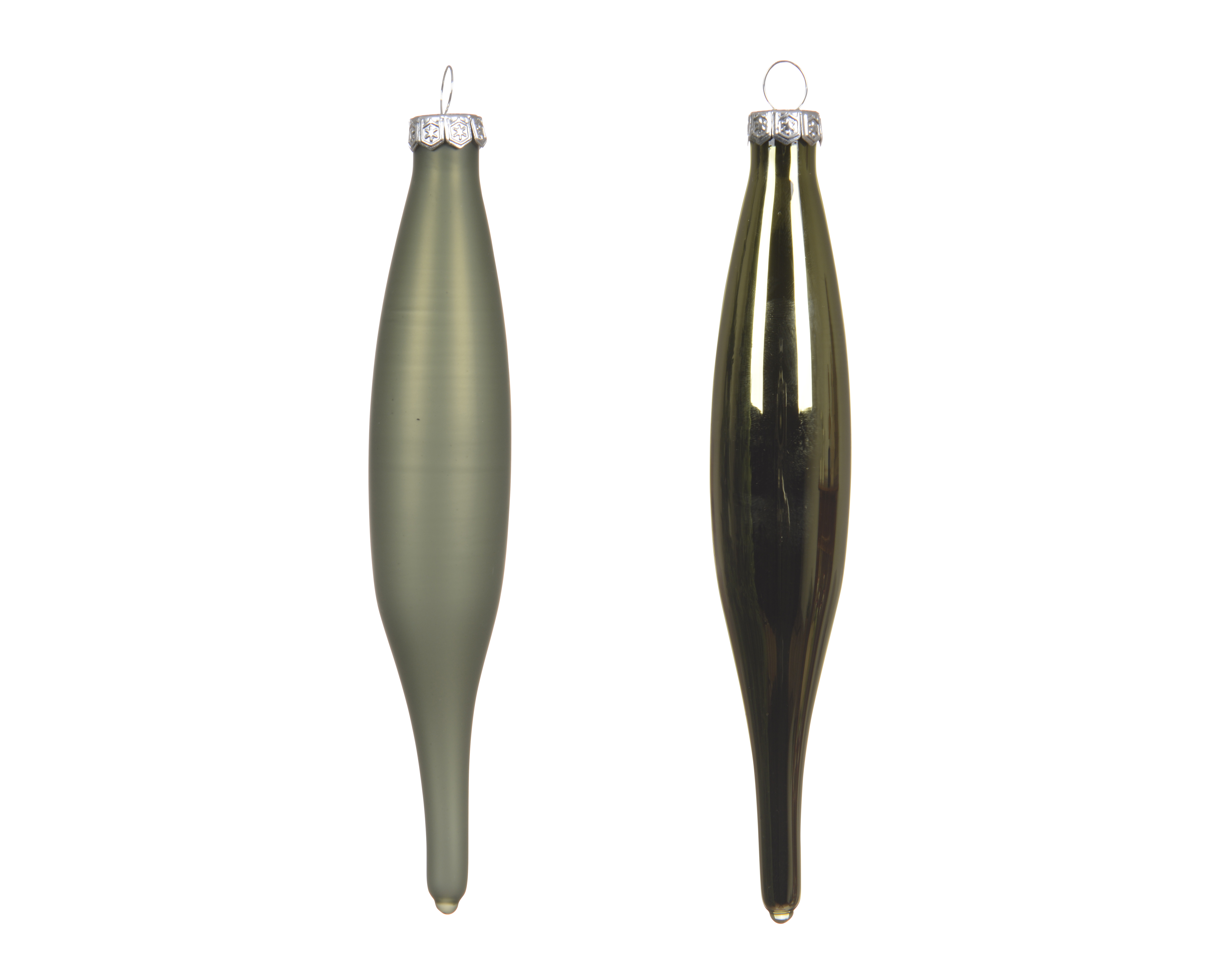 Hänger Eiszapfen 6-er - Rosmarin, Glas, Ø3-H15cm