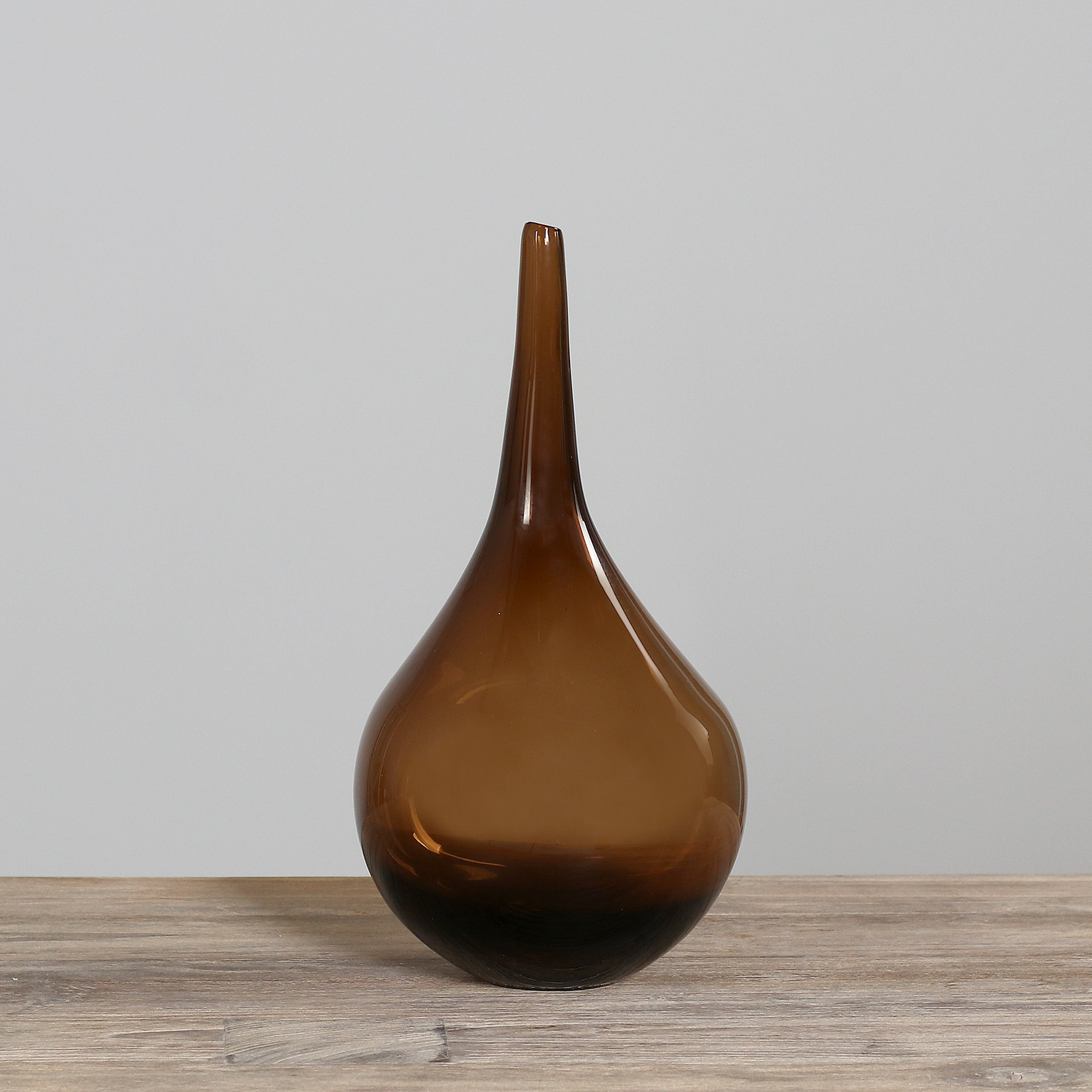 Glas Vase - salmon, 34 cm