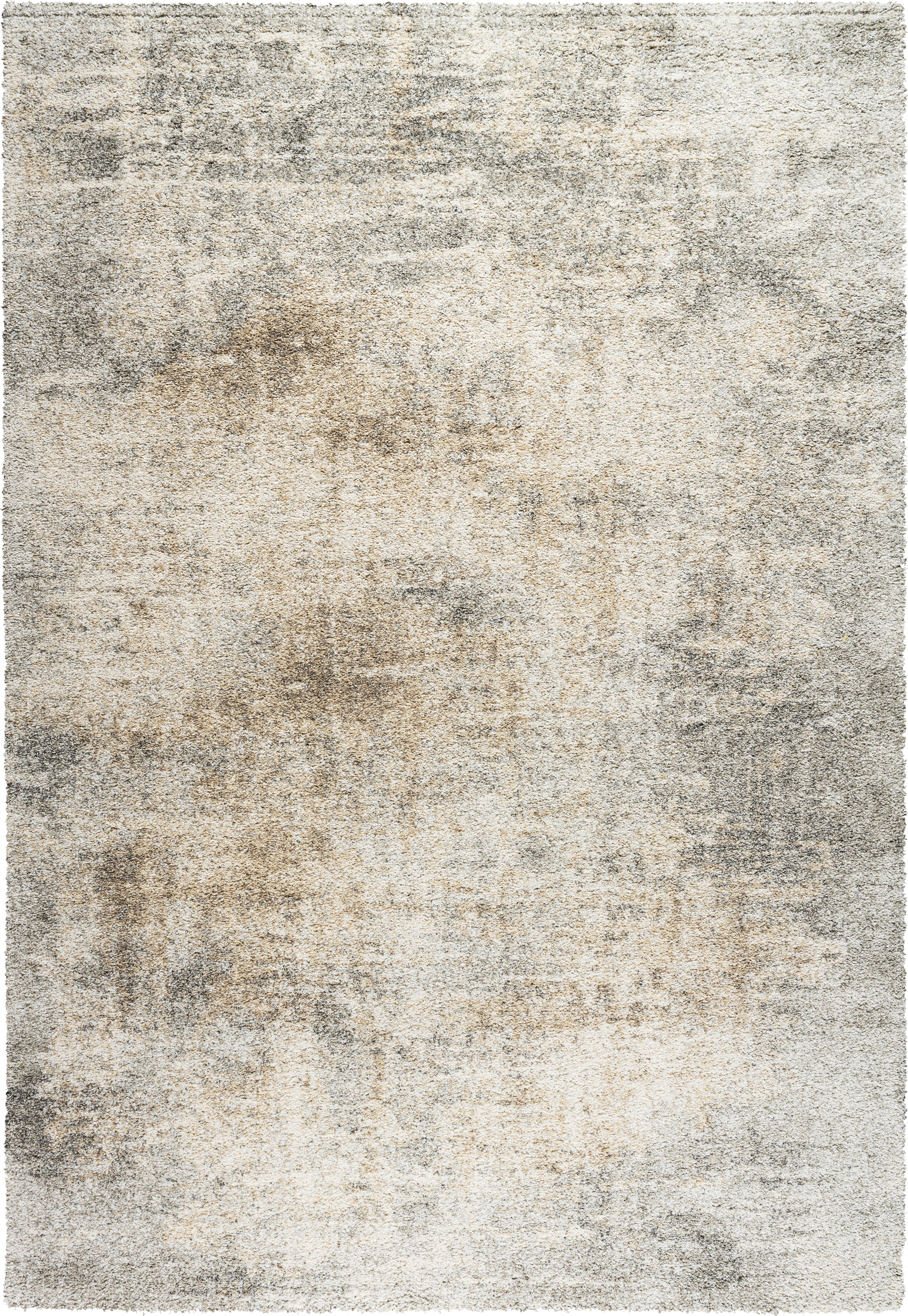 Webteppich, weiß-grau-braun, 80x150 cm - Rehari