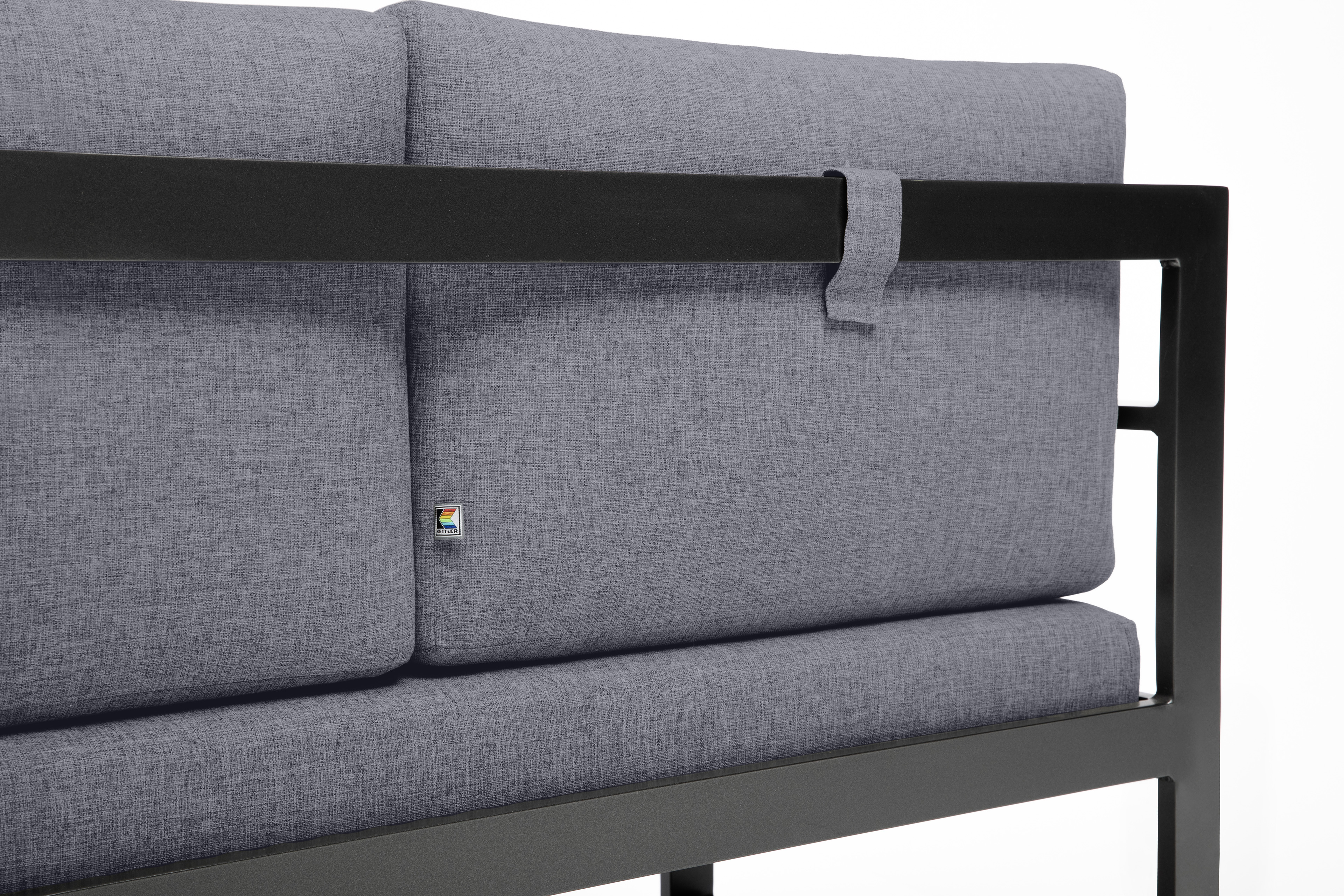 Eckset mit Tisch und Bank, anthrazit - Ocean CD