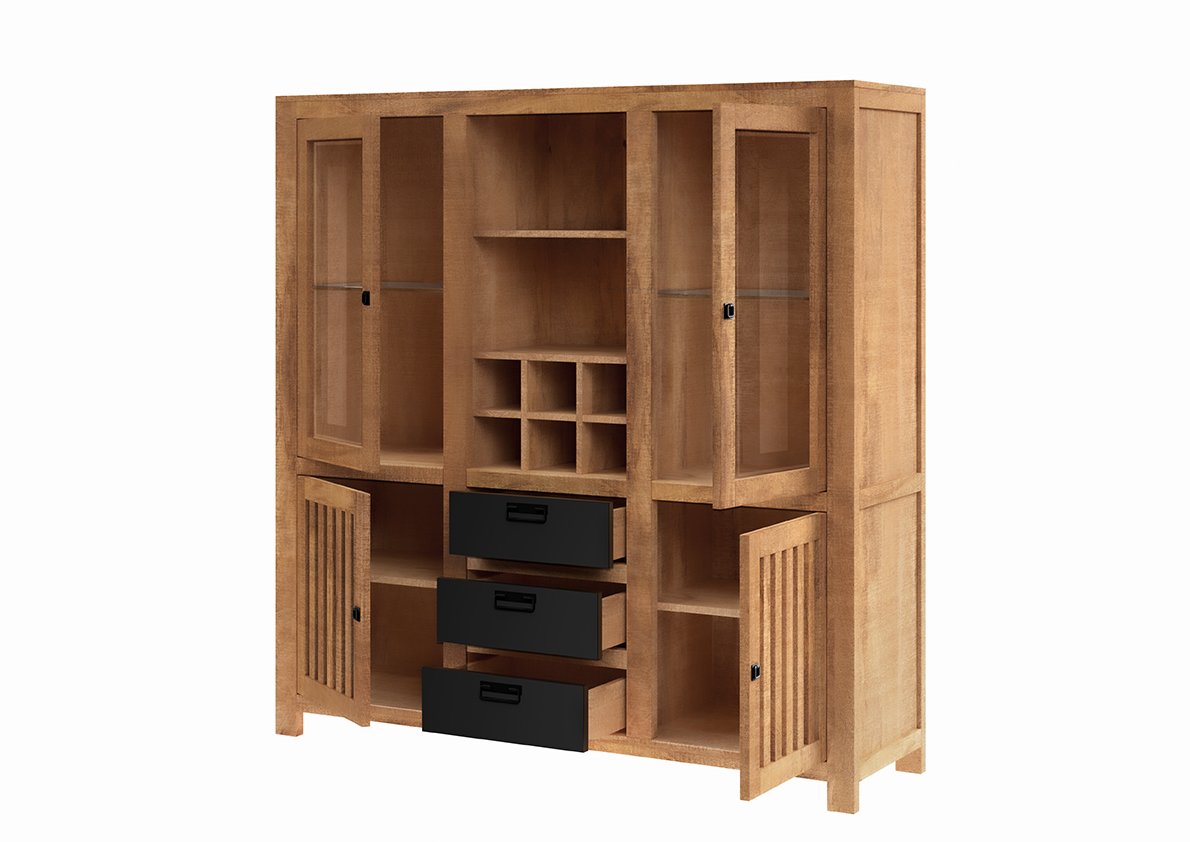 Highboard, Mangoholz, ca.145cm breit - MyStyle 1010