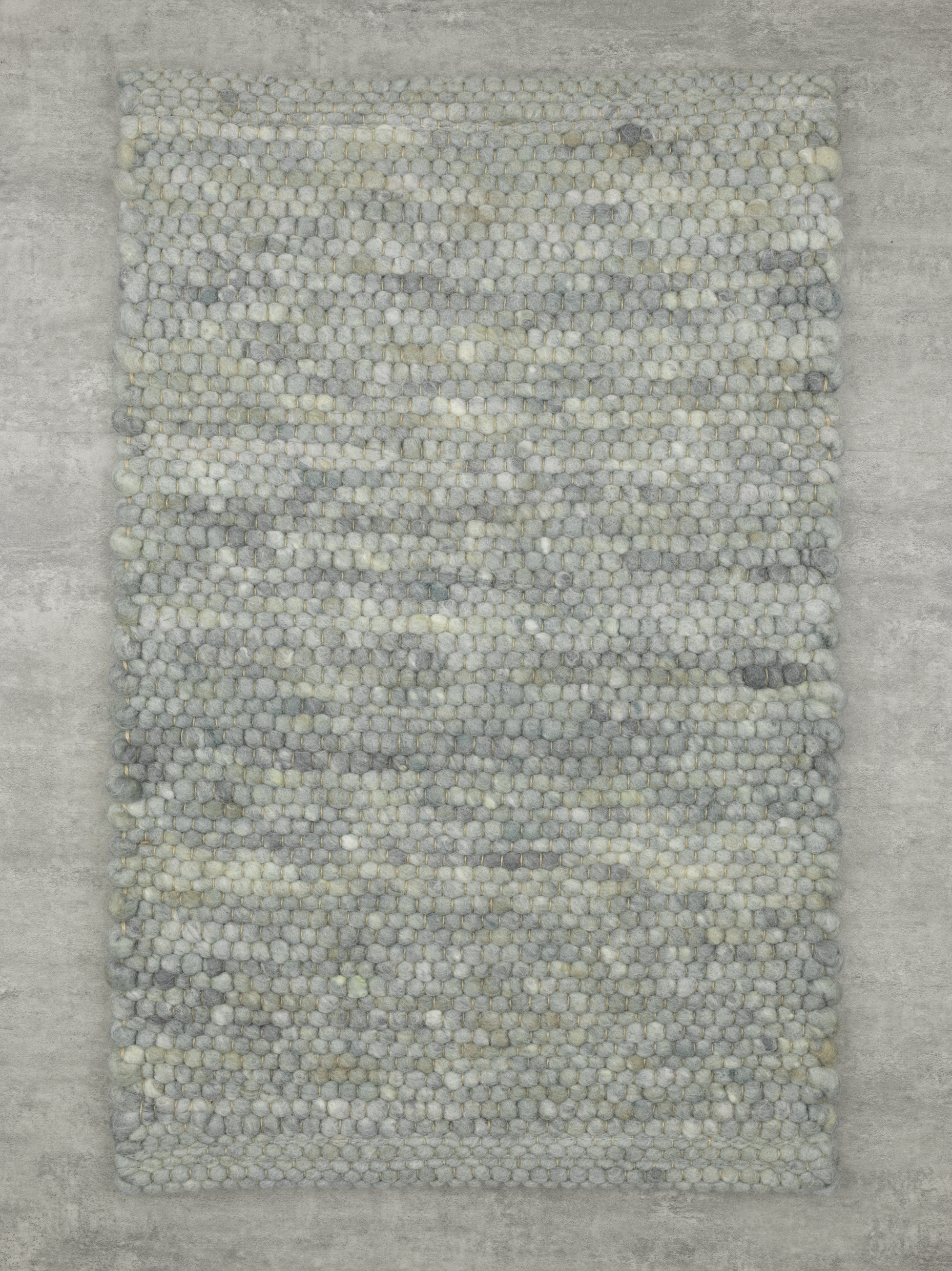 Handwebteppich, eisblau - Salsa Base