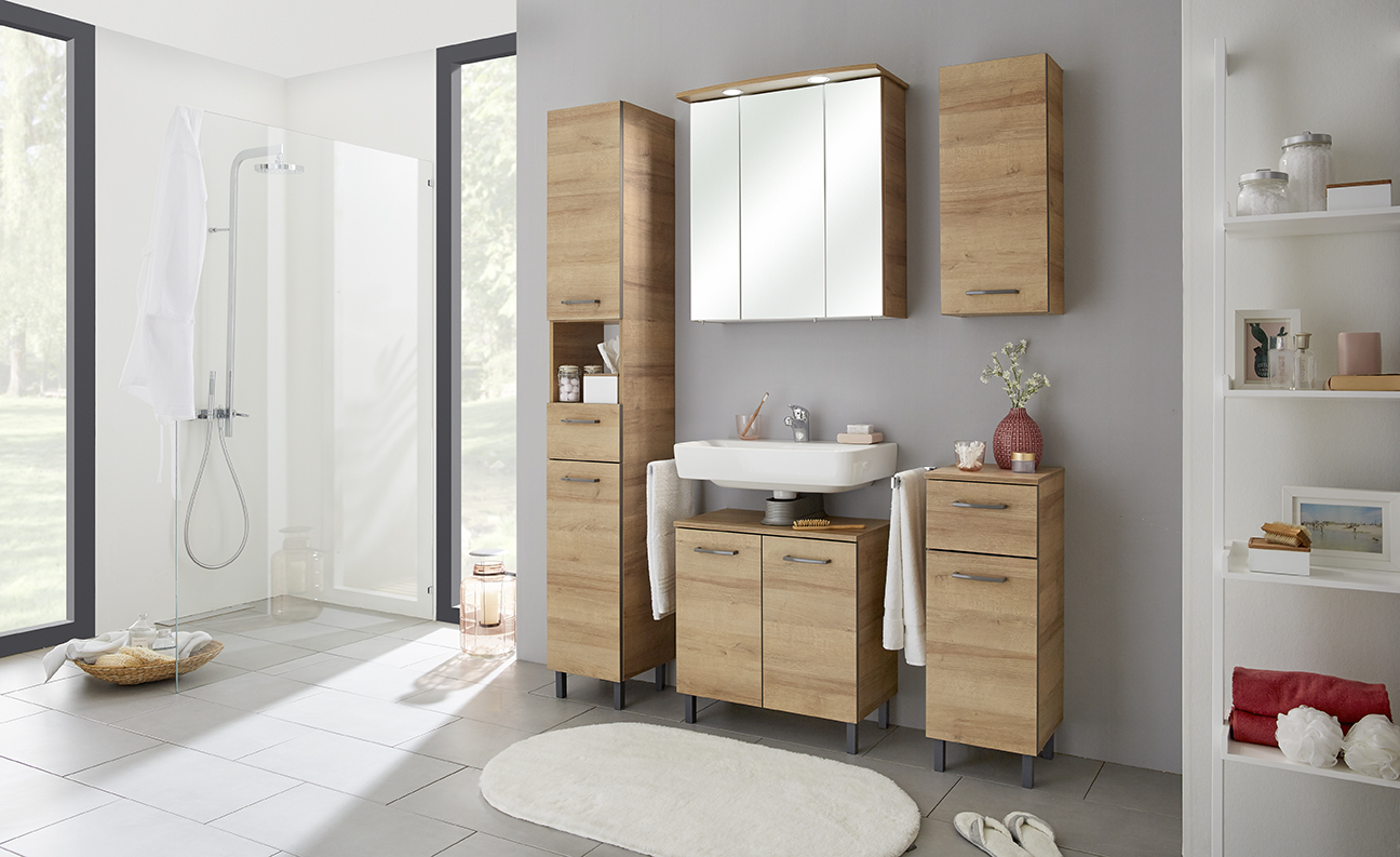 WB-Unterschrank, Eiche, 2 türig - QUICKSET - 919