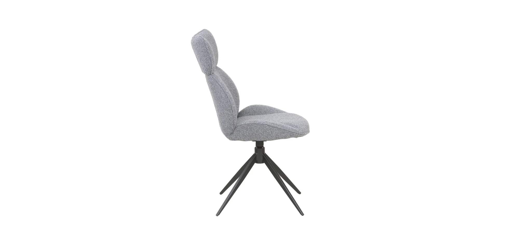 Vierfußstuhl, grau - Mirna