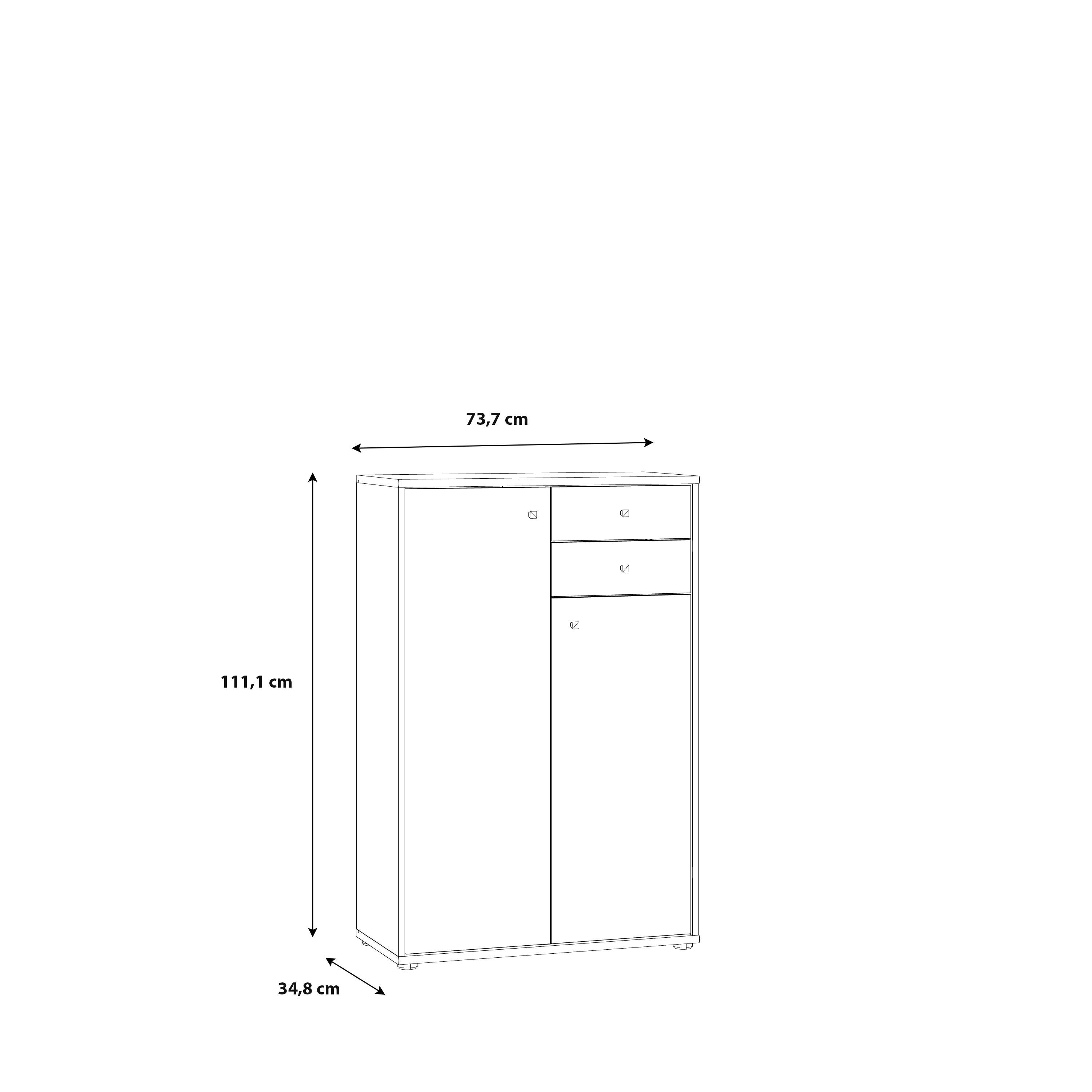 Kommode, Old Wood Vintage - Faik