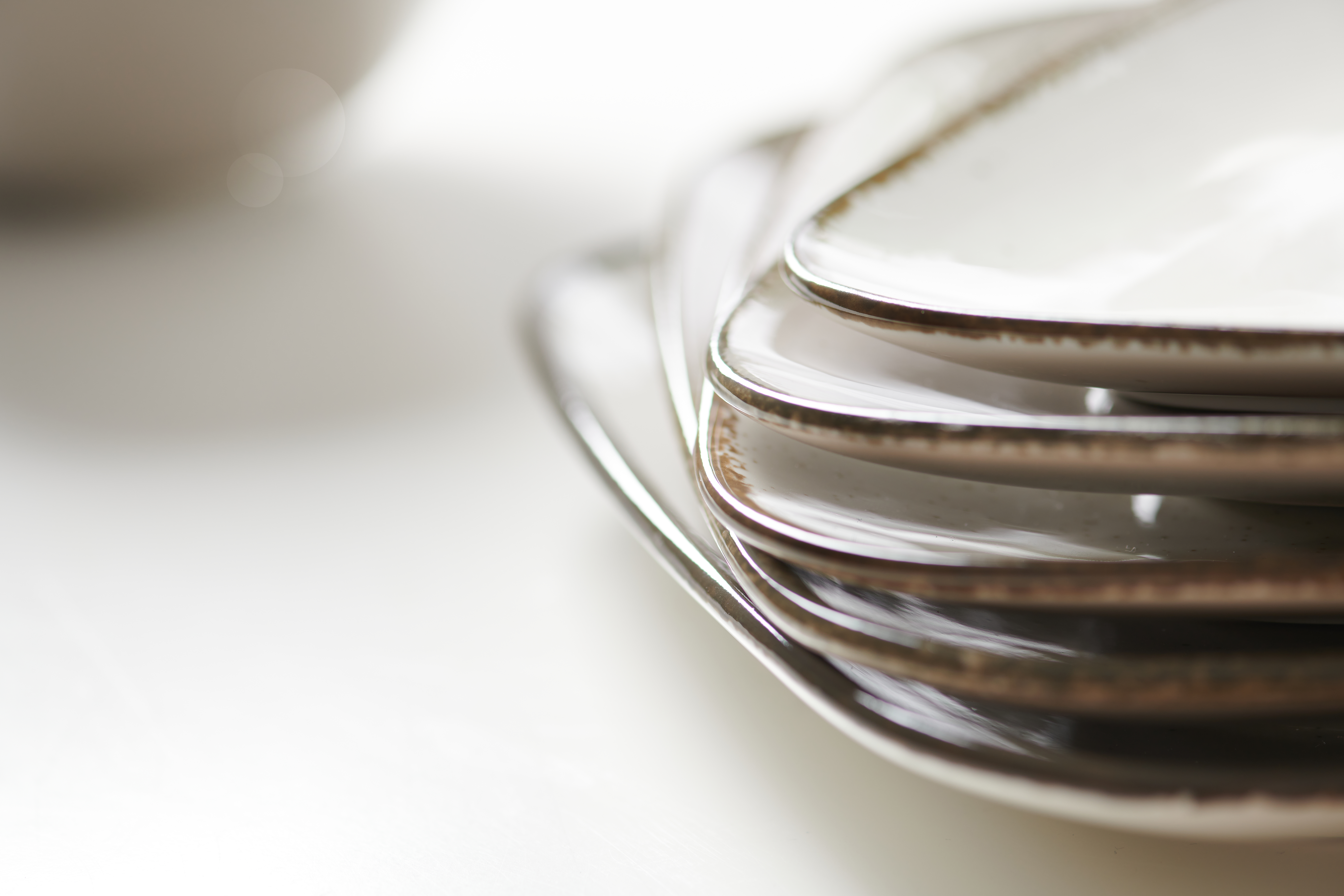 Untertasse Casa Creme 13,5 x 13,5 cm - Porzellan, spülmaschinenfest, quadratisch, beige