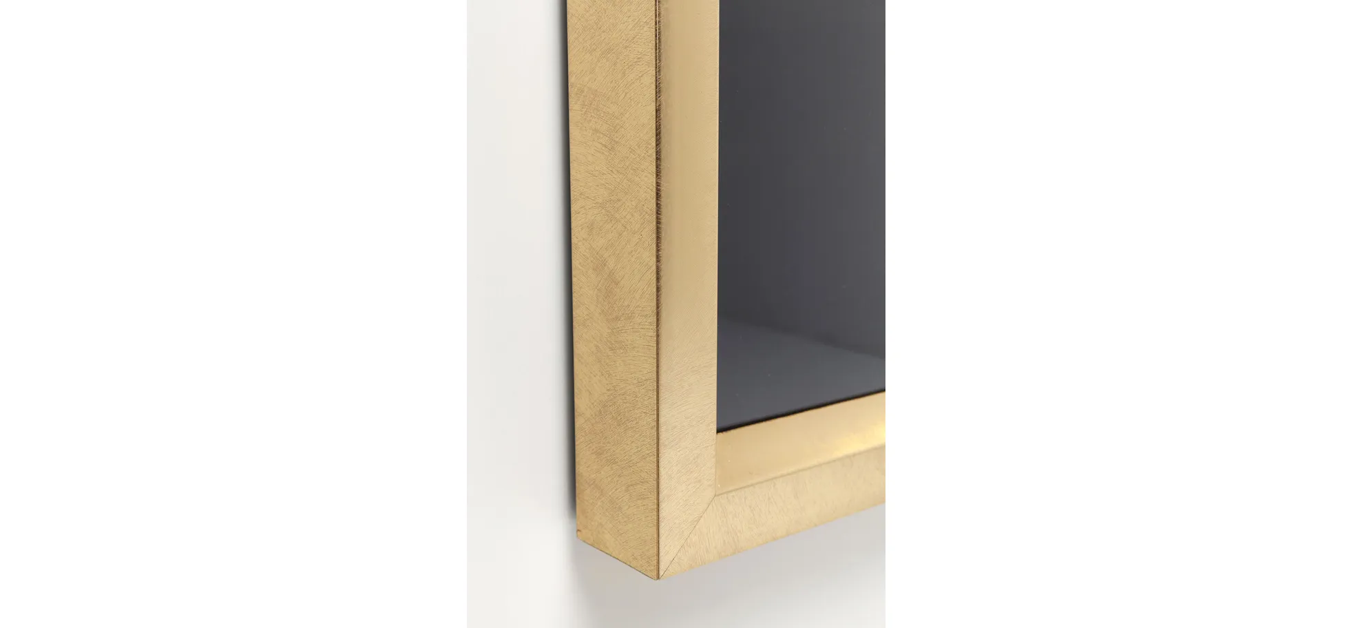 Bild- BHT ca. 115x115x4,7 cm, Schwarz, Goldfarben