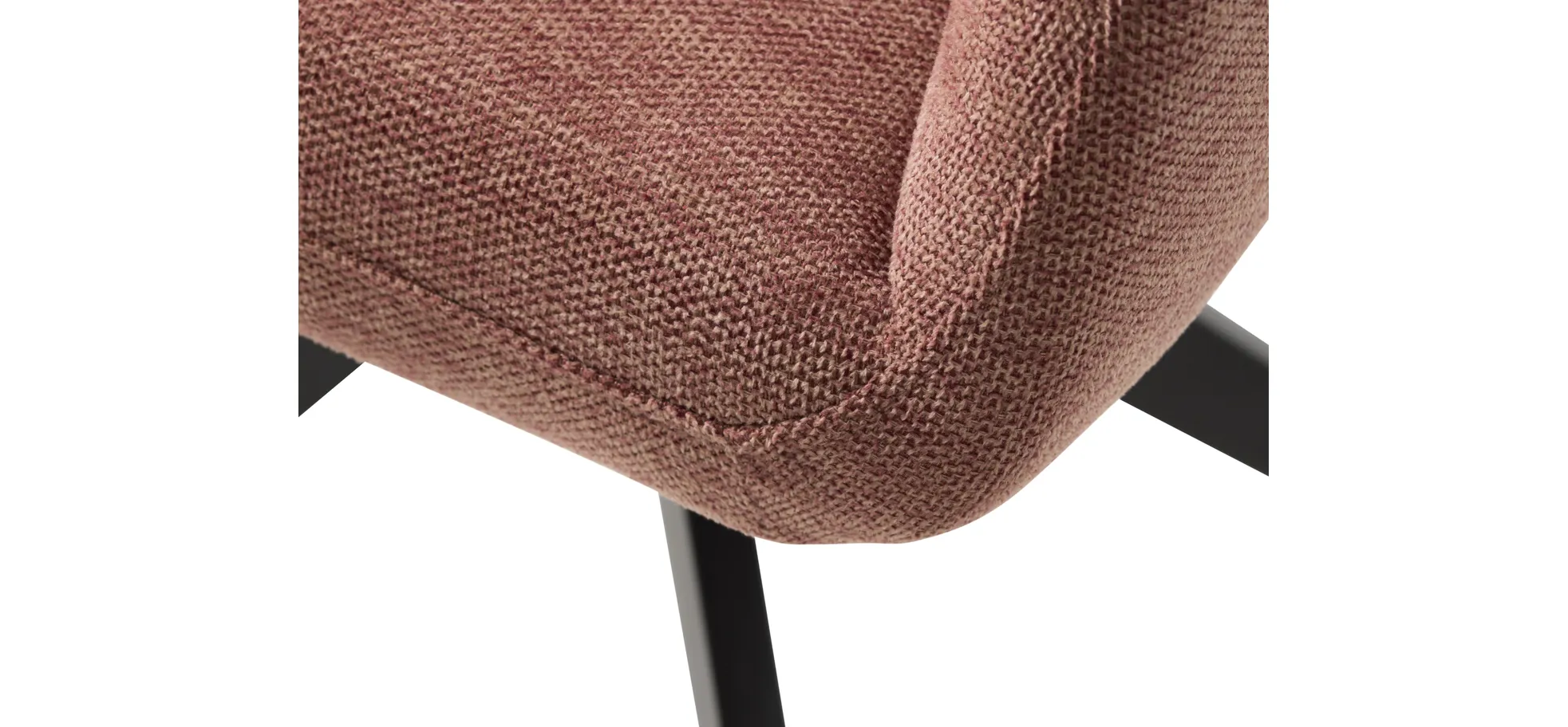 Armlehnstuhl, drehbar, Bouclé Rosa - Ulima