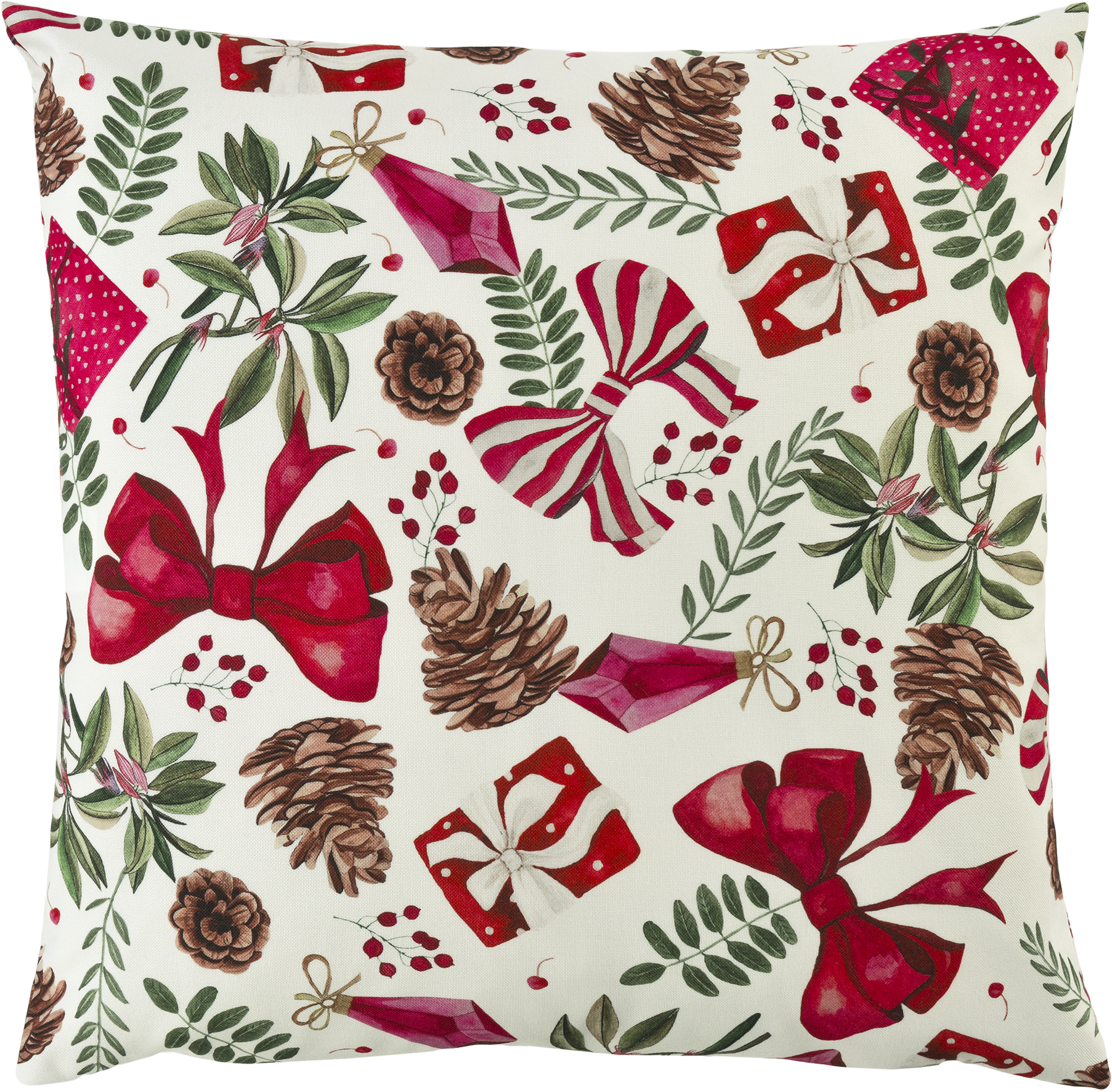 Kissenhülle Xmas Beauty - 40x40cm, white/multi color